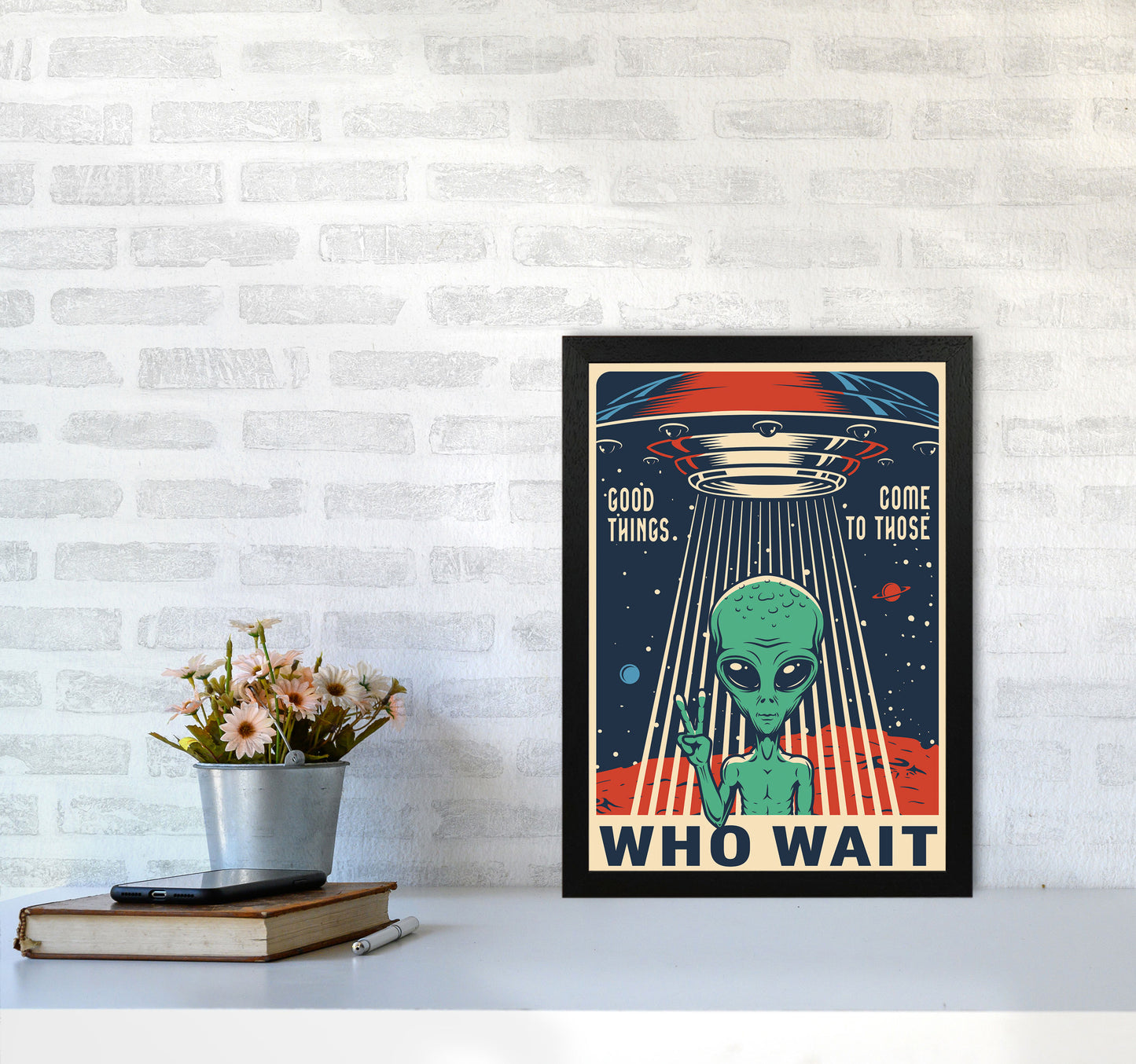 Outer Space Series - #12 Art Print by Jason Stanley A3 White Frame