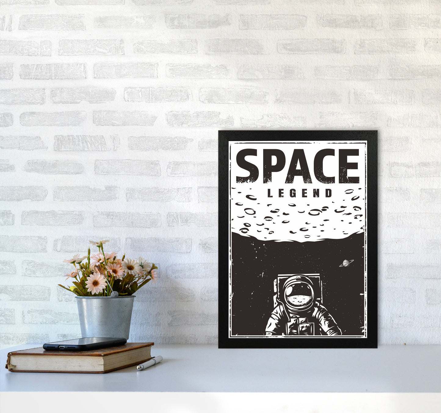 Outer Space Series - #19 Art Print by Jason Stanley A3 White Frame