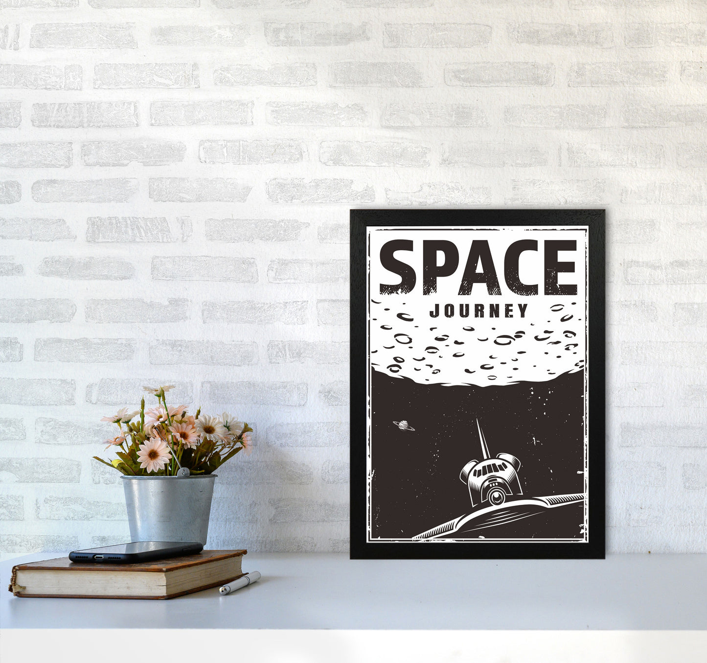 Outer Space Series - #20 Art Print by Jason Stanley A3 White Frame