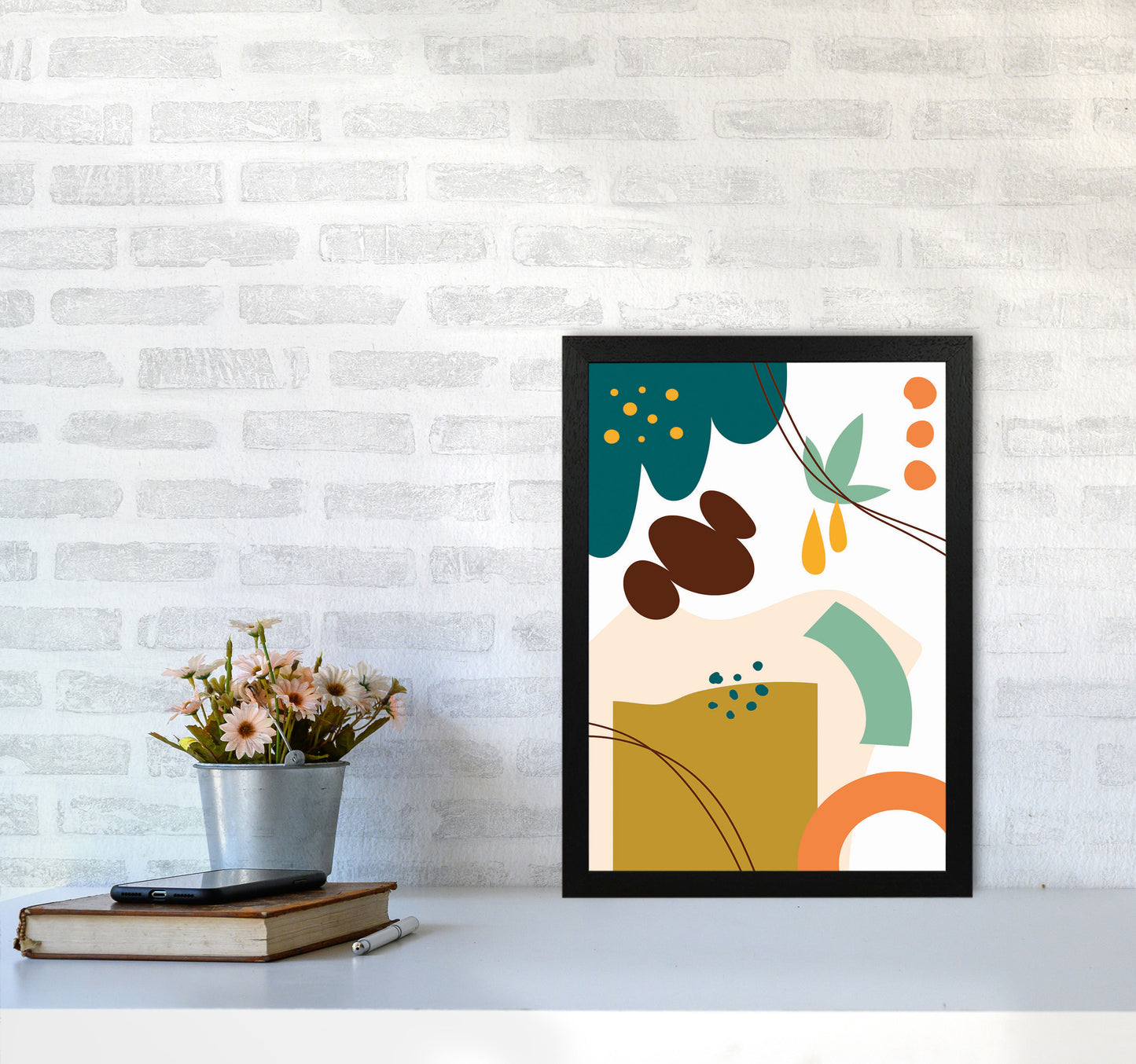 Abstract Expression II Art Print by Jason Stanley A3 White Frame