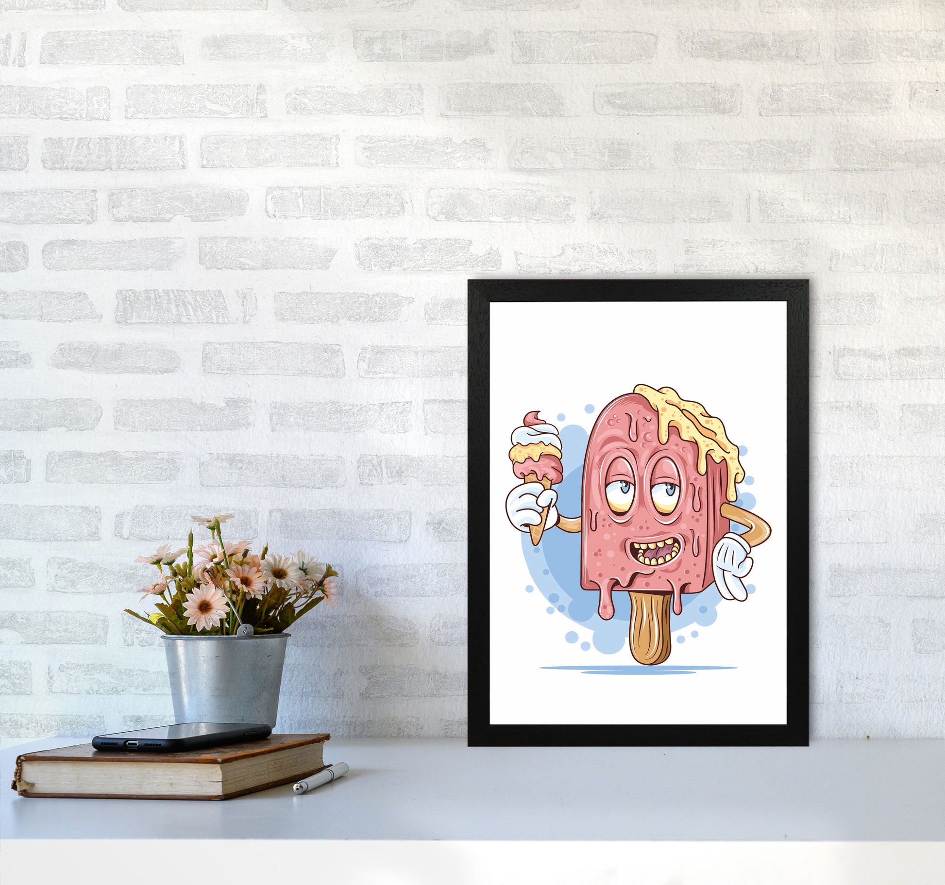 Don'T Let Me Melt Art Print by Jason Stanley A3 White Frame