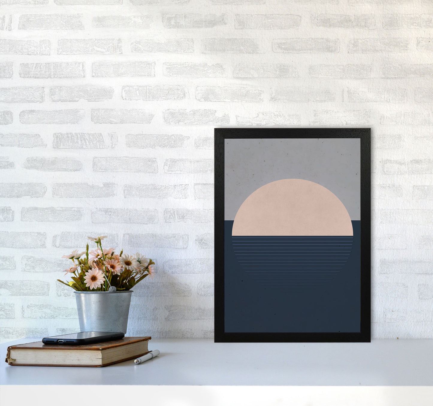 Minimal Vibes 2 Art Print by Jason Stanley A3 White Frame