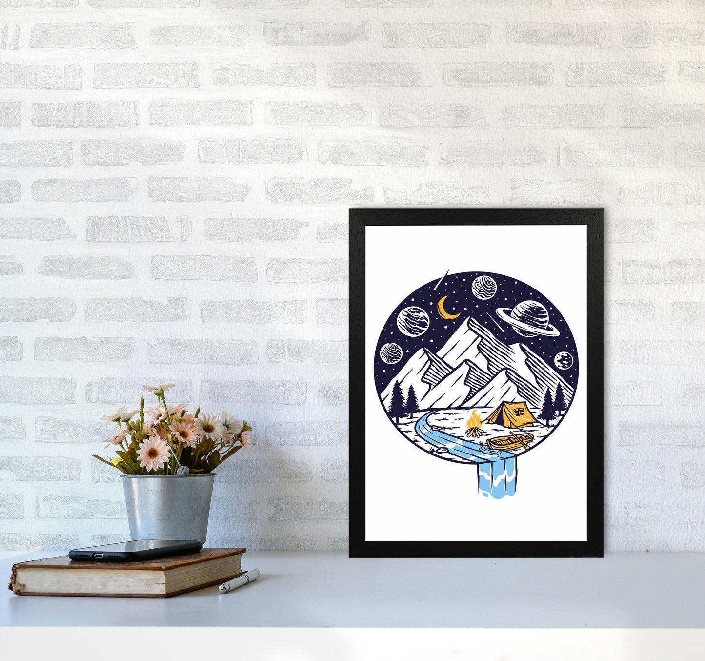 This Is Life Art Print by Jason Stanley A3 White Frame