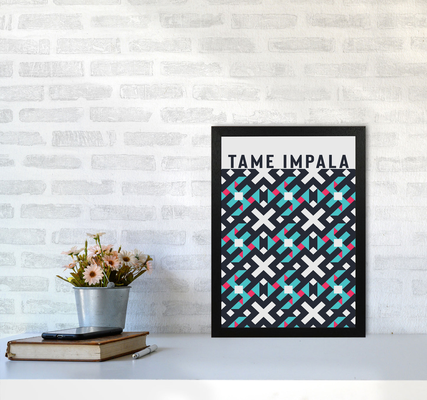 Tame Impala Art Print by Jason Stanley A3 White Frame