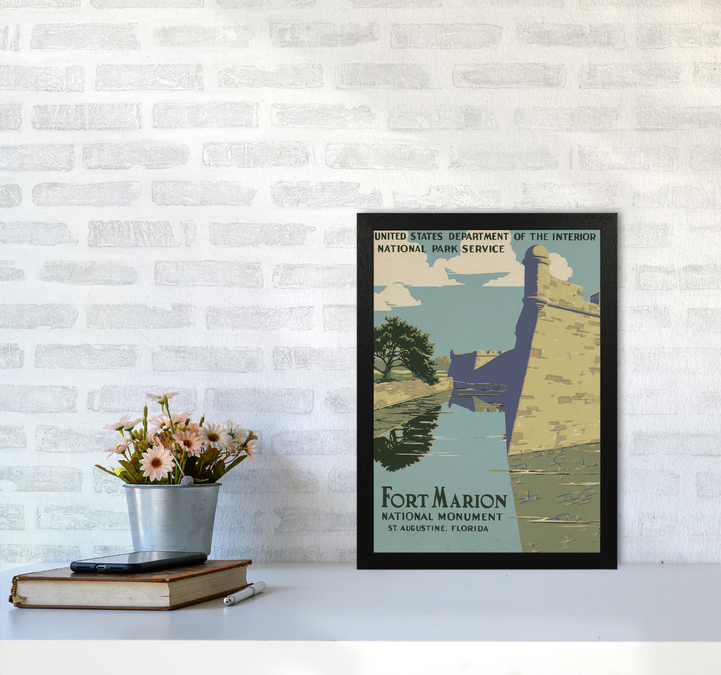 Fort Marion National Park Art Print by Jason Stanley A3 White Frame