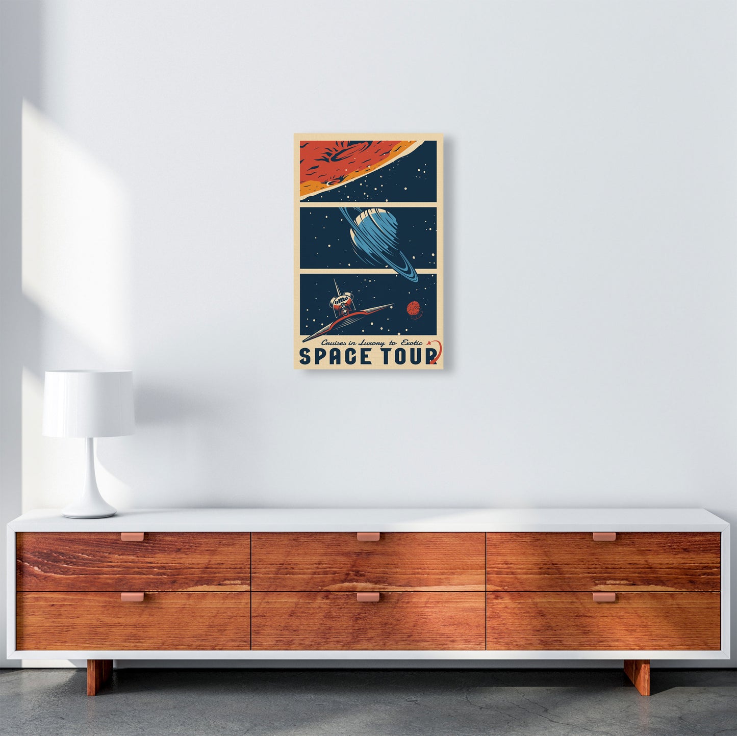 Outer Space Series - #18 Art Print by Jason Stanley A3 Canvas