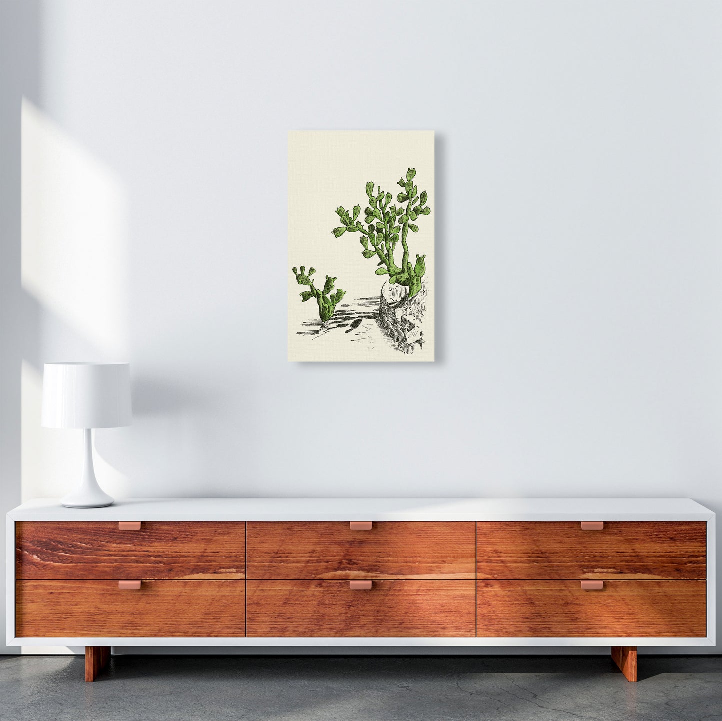 Prickly Pear Cactus Art Print by Jason Stanley A3 Canvas