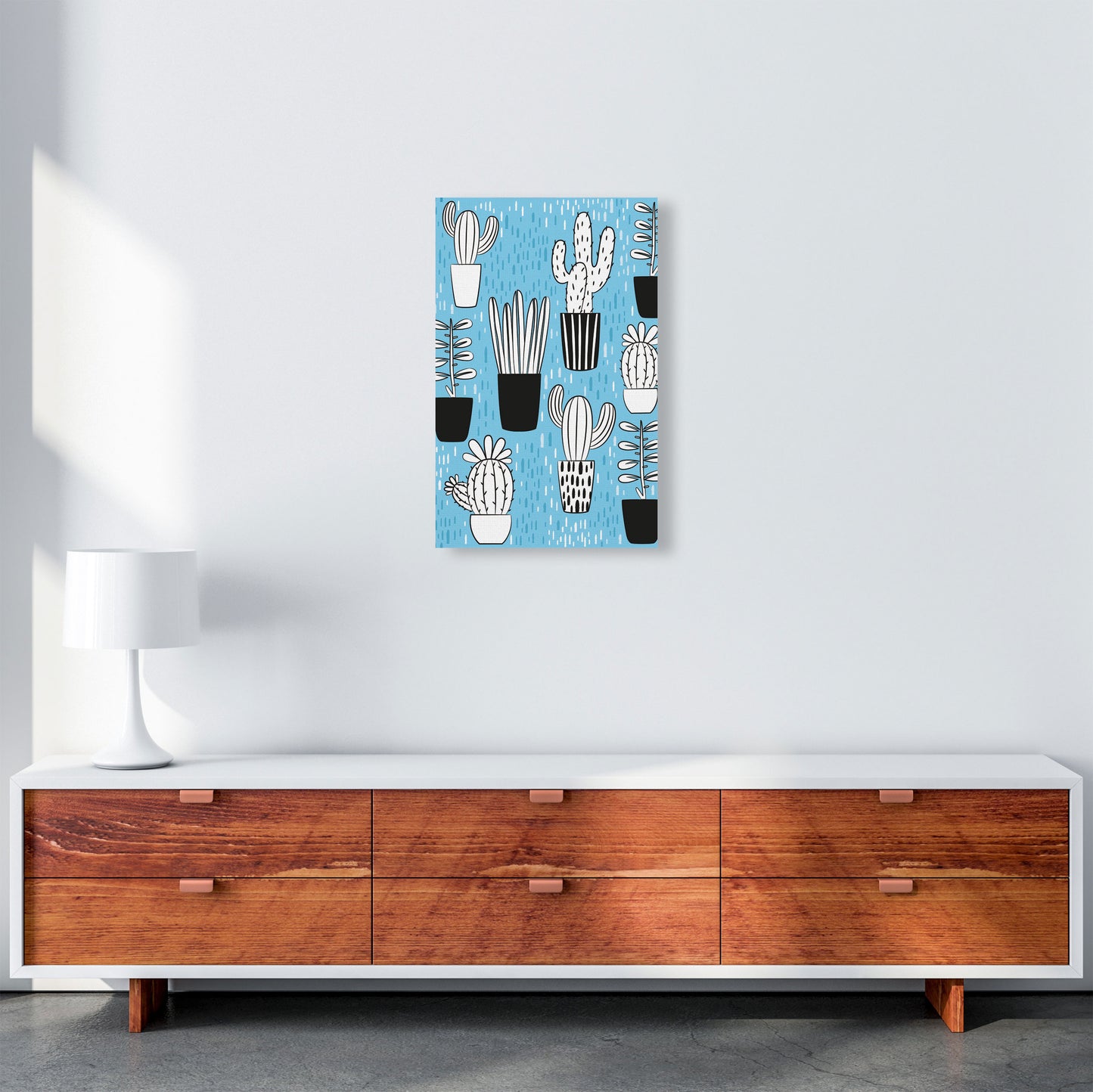 Cactus Vibes #1 Art Print by Jason Stanley A3 Canvas