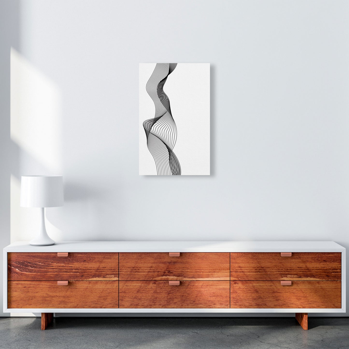 Line Wobbles Art Print by Jason Stanley A3 Canvas