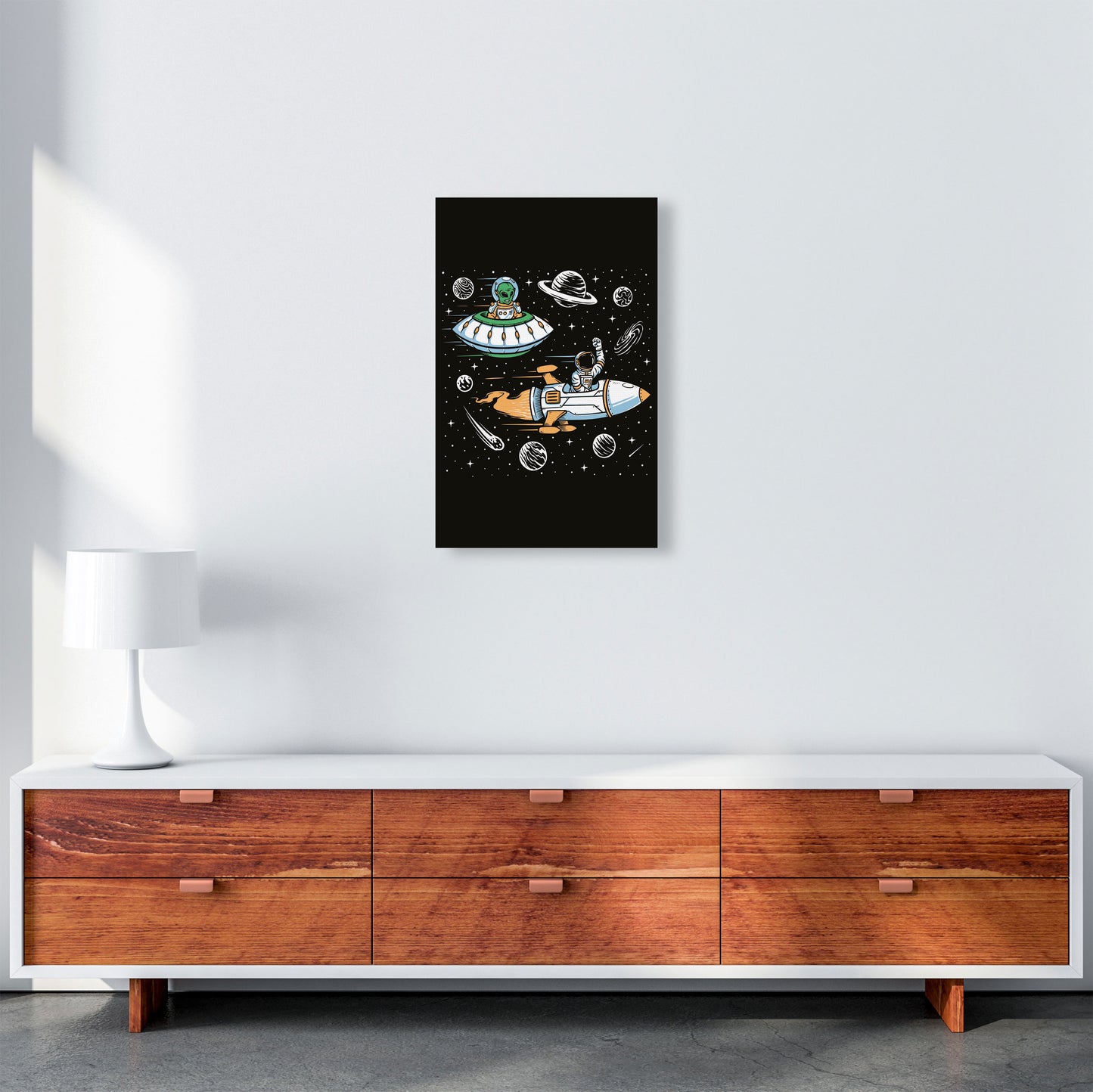 Space Rage Art Print by Jason Stanley A3 Canvas