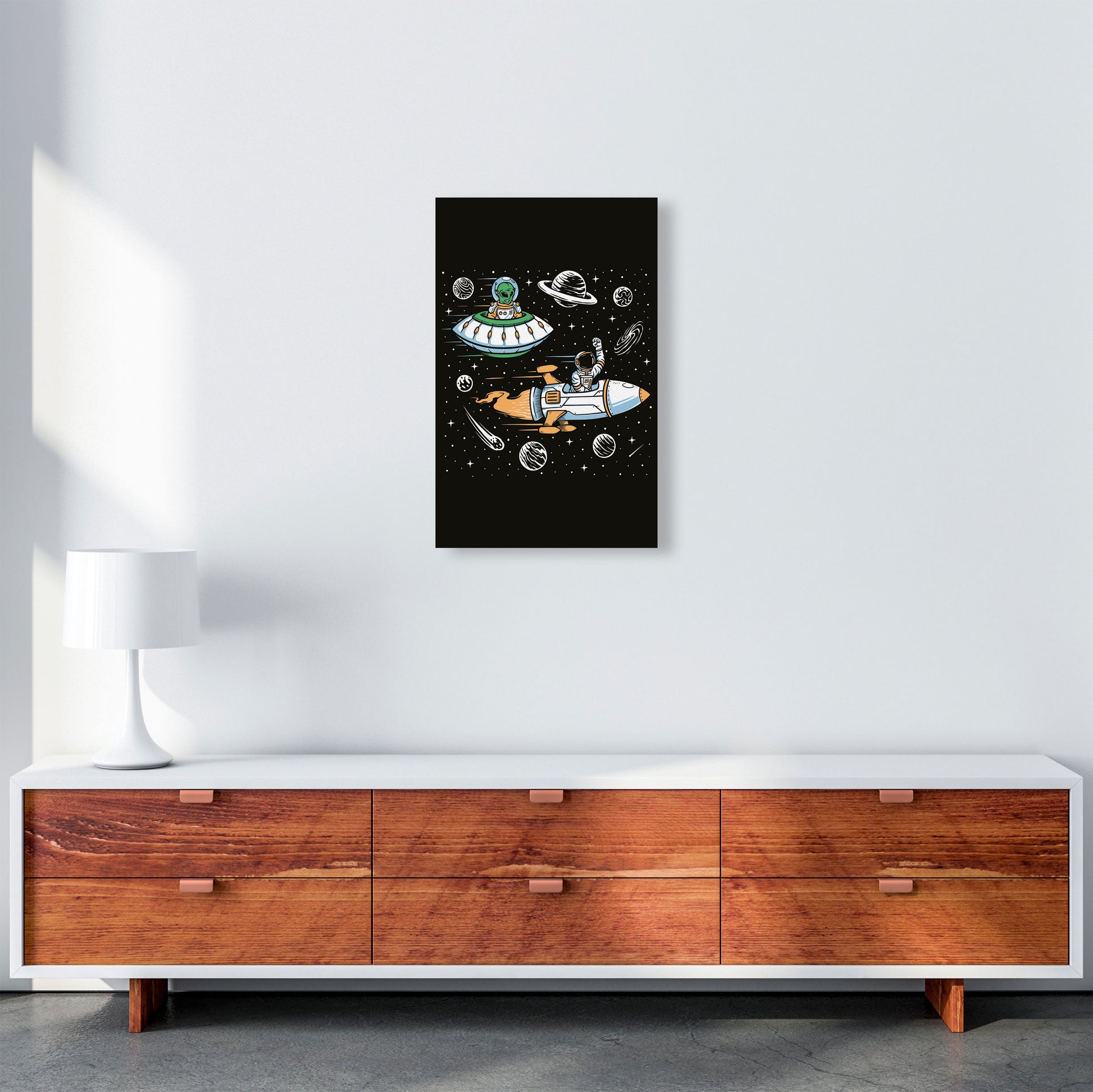 Space Rage Art Print by Jason Stanley A3 Canvas