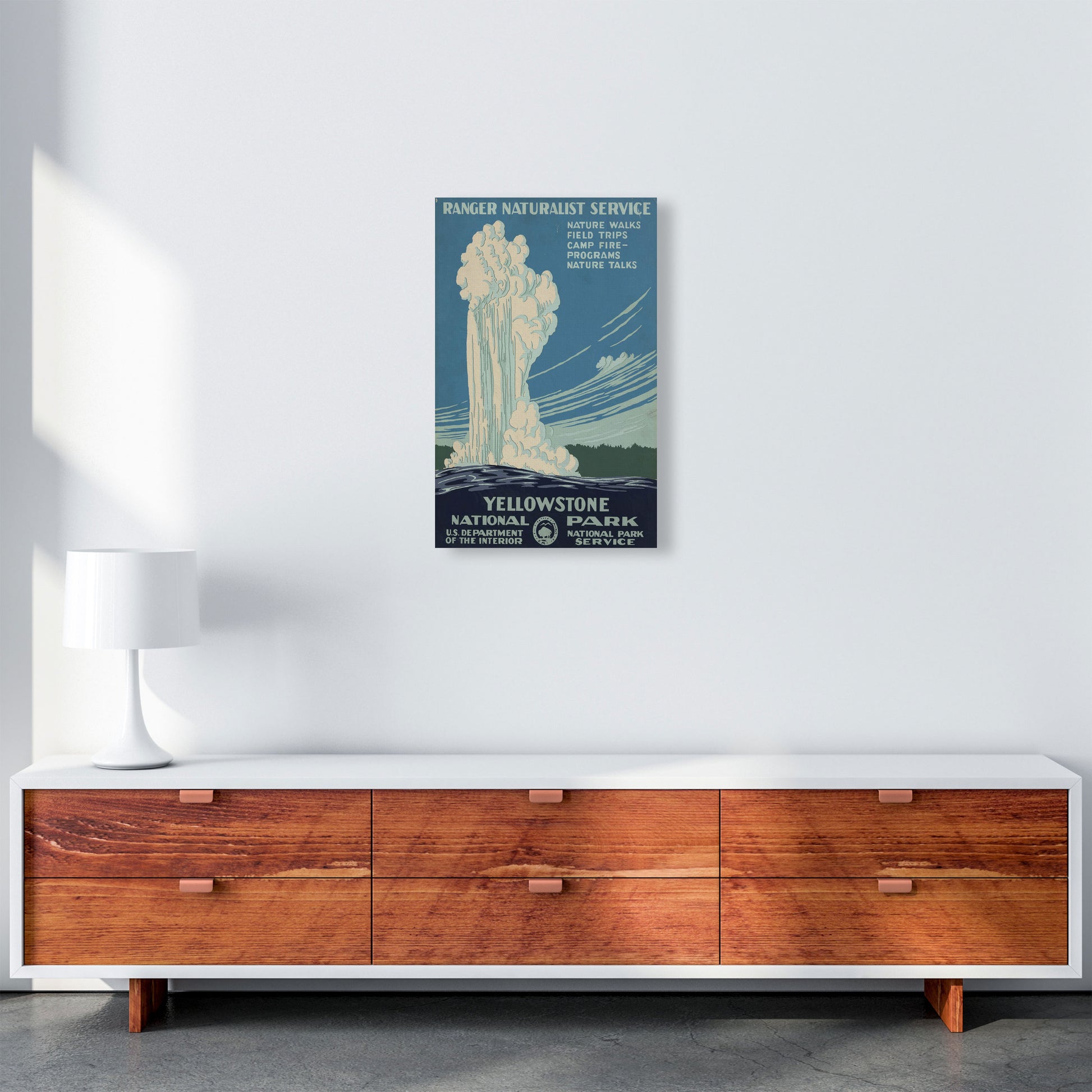 Yellowstone National Park Art Print by Jason Stanley A3 Canvas