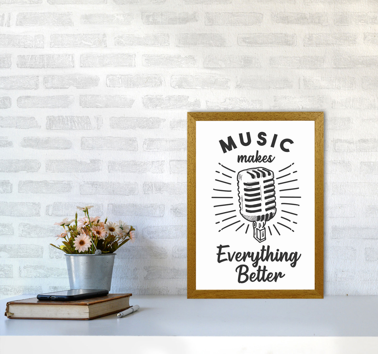 Music Makes Everything Better Art Print by Jason Stanley A3 Print Only