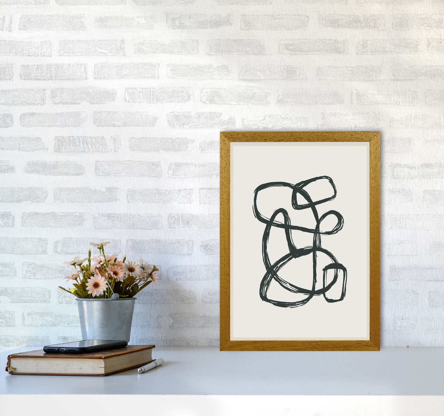 Modern Abstract Shapes 1 Art Print by Jason Stanley A3 Print Only