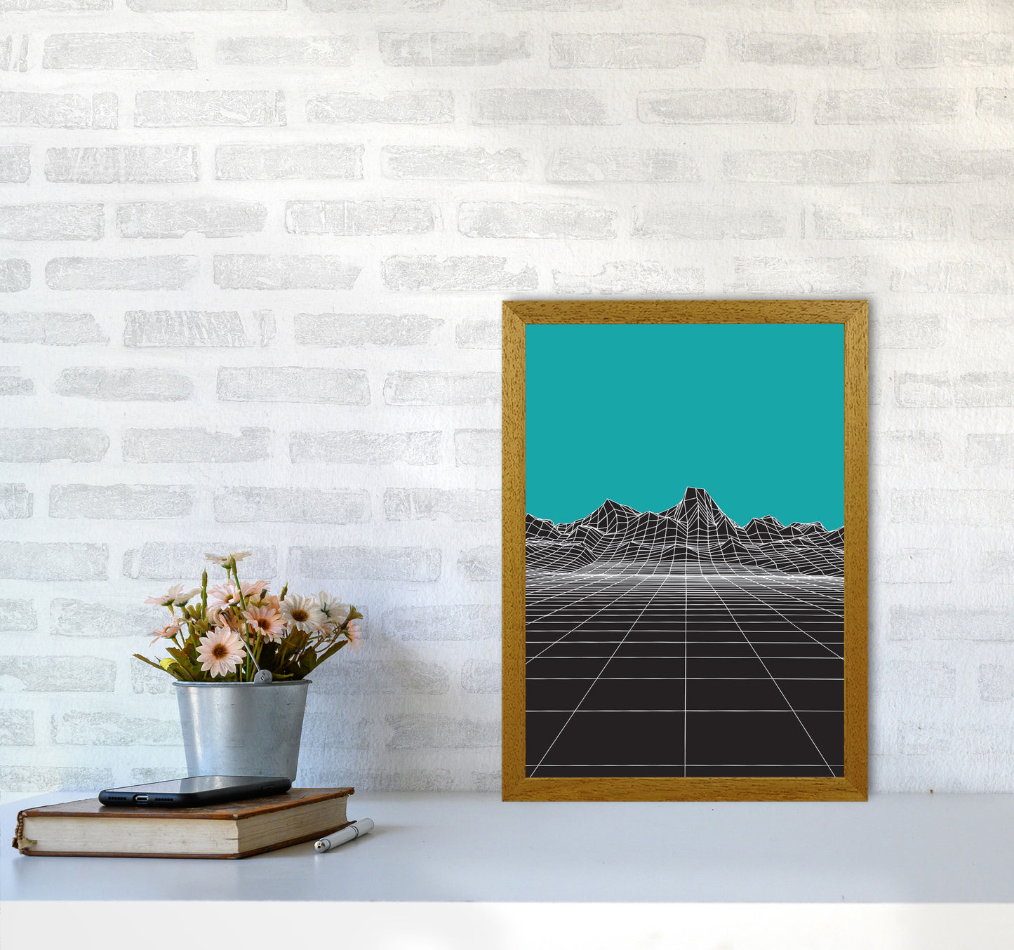 Line Mountains #3 Art Print by Jason Stanley A3 Print Only