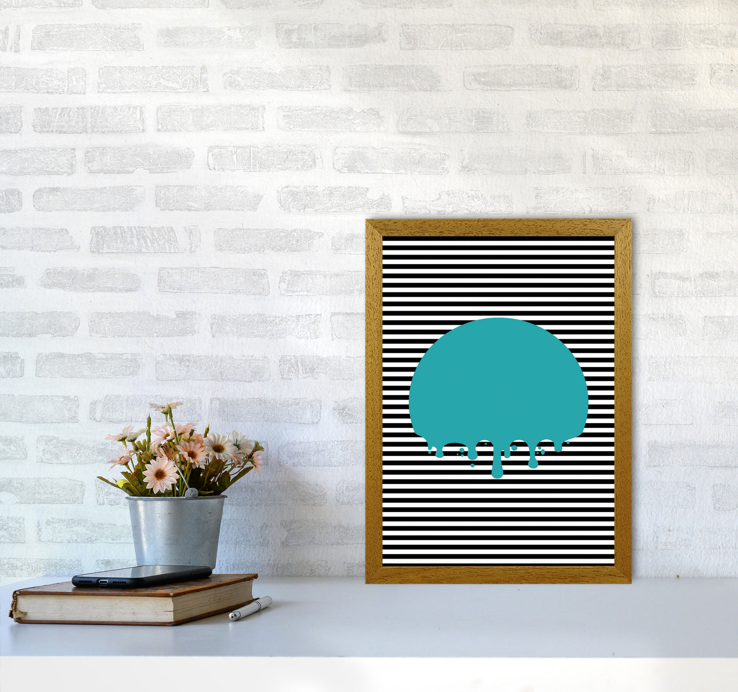 The Melting Moon Art Print by Jason Stanley A3 Print Only