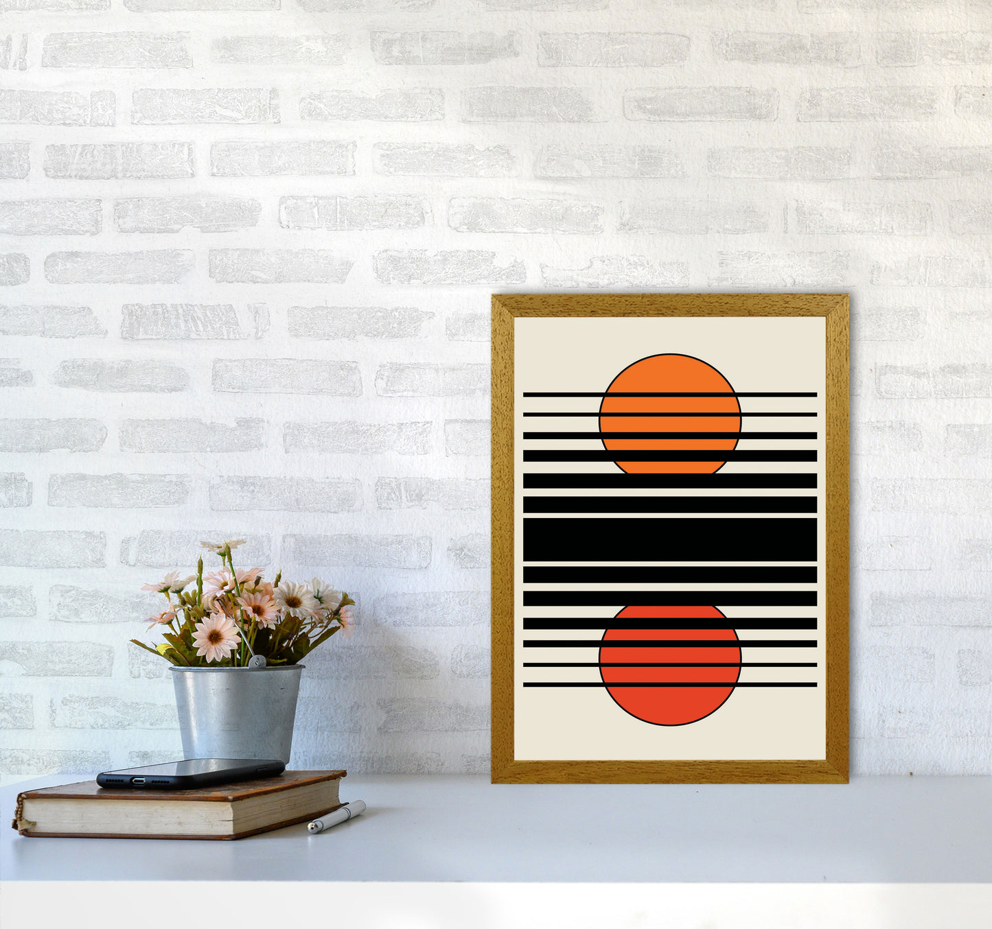 Geometric Suns II Art Print by Jason Stanley A3 Print Only
