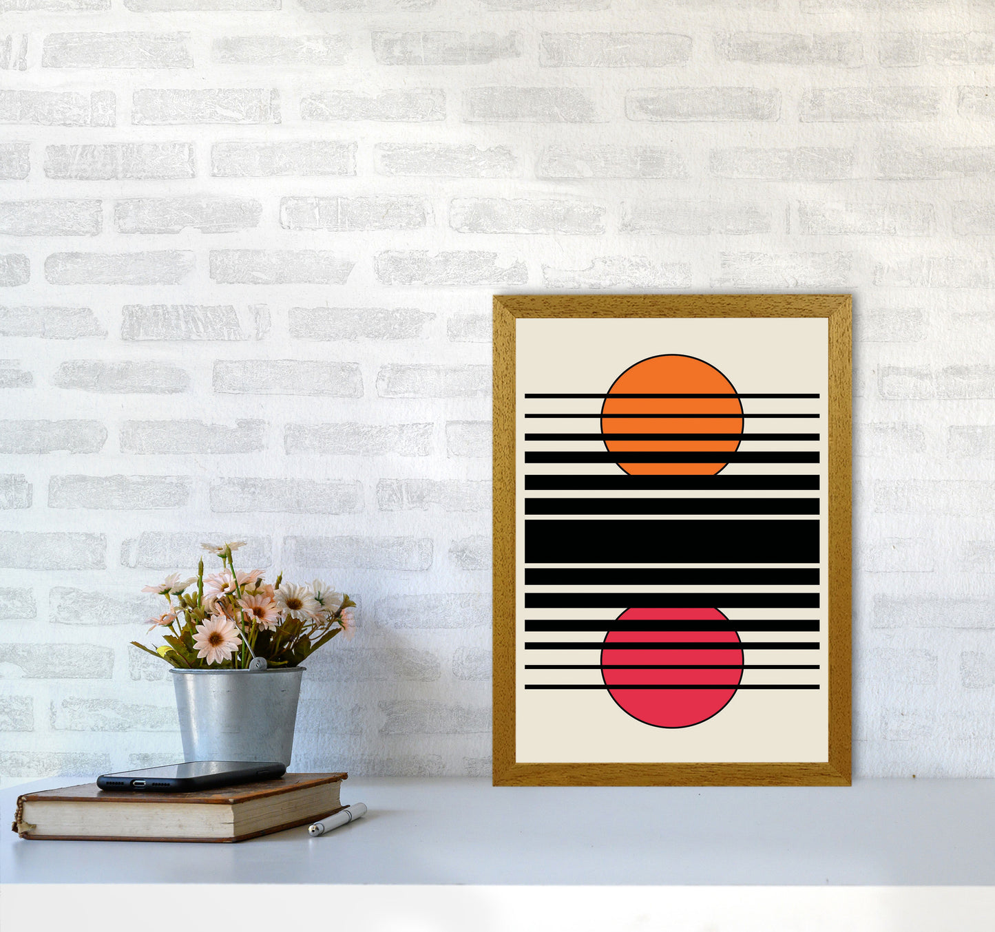 Geometric Suns Art Print by Jason Stanley A3 Print Only