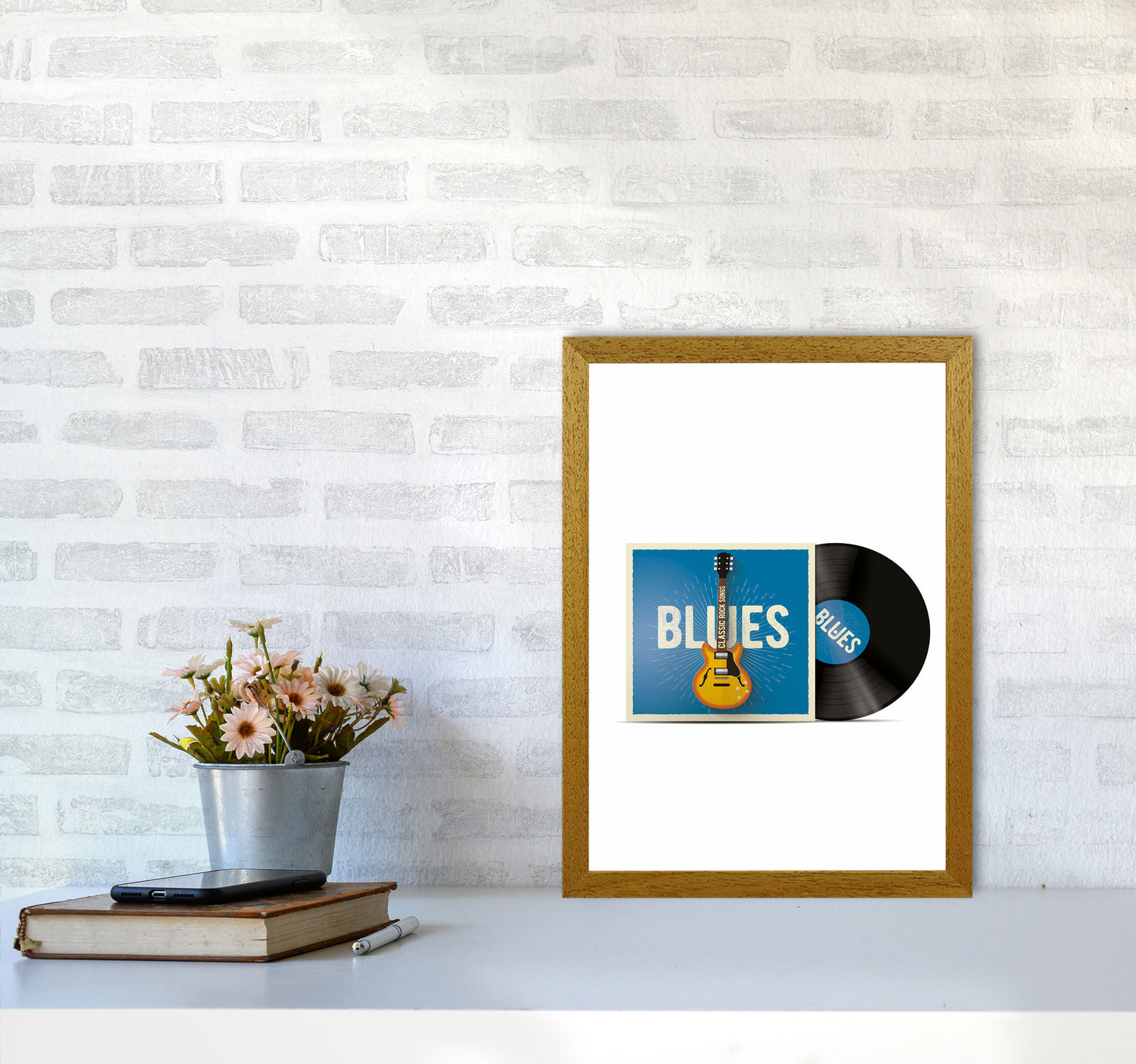 Blues Vinyl Art Print by Jason Stanley A3 Print Only