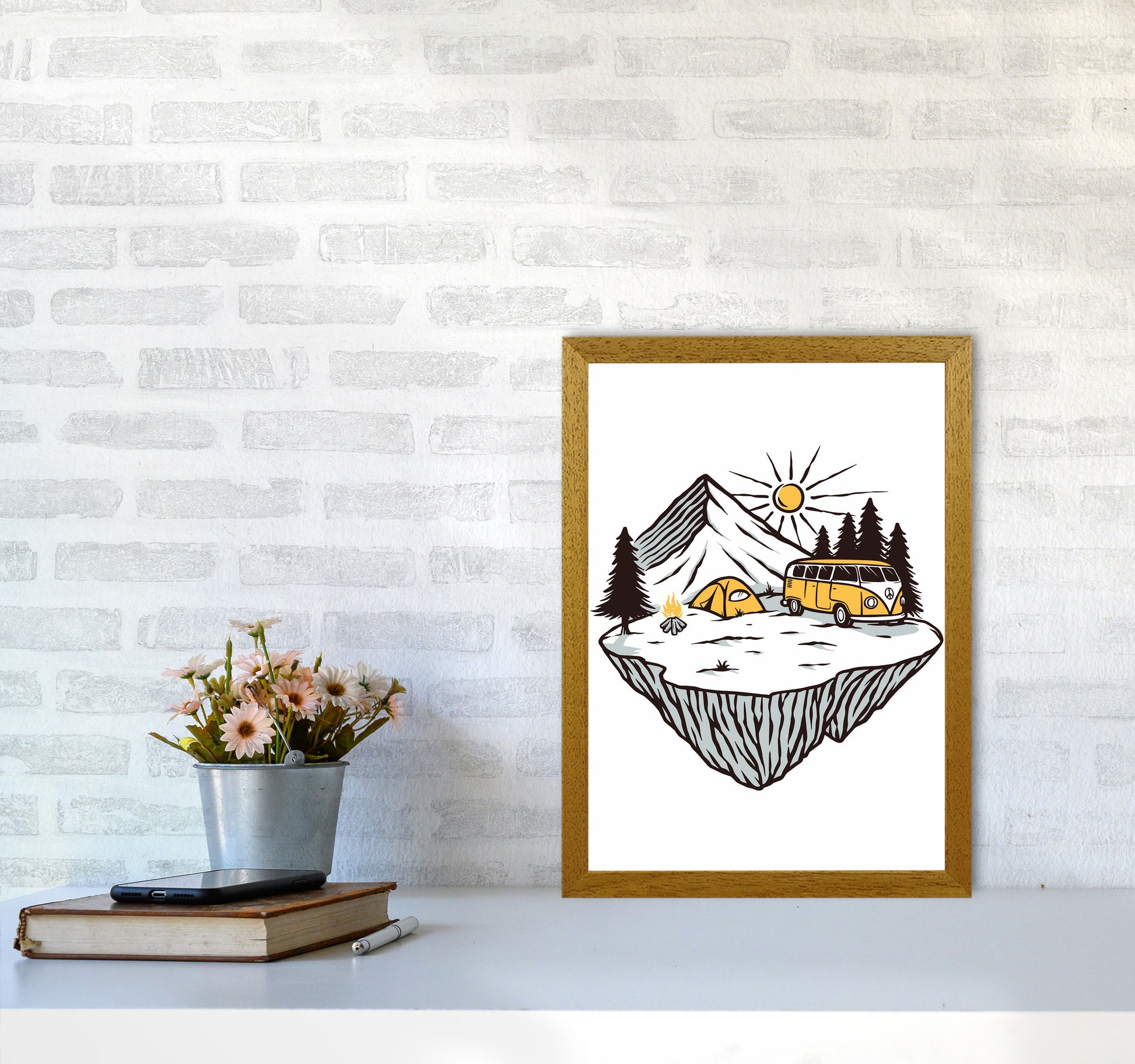 Camp Vibes Art Print by Jason Stanley A3 Print Only
