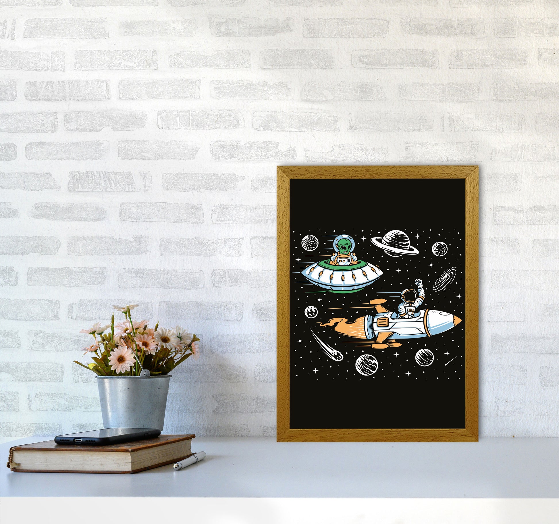Space Rage Art Print by Jason Stanley A3 Print Only