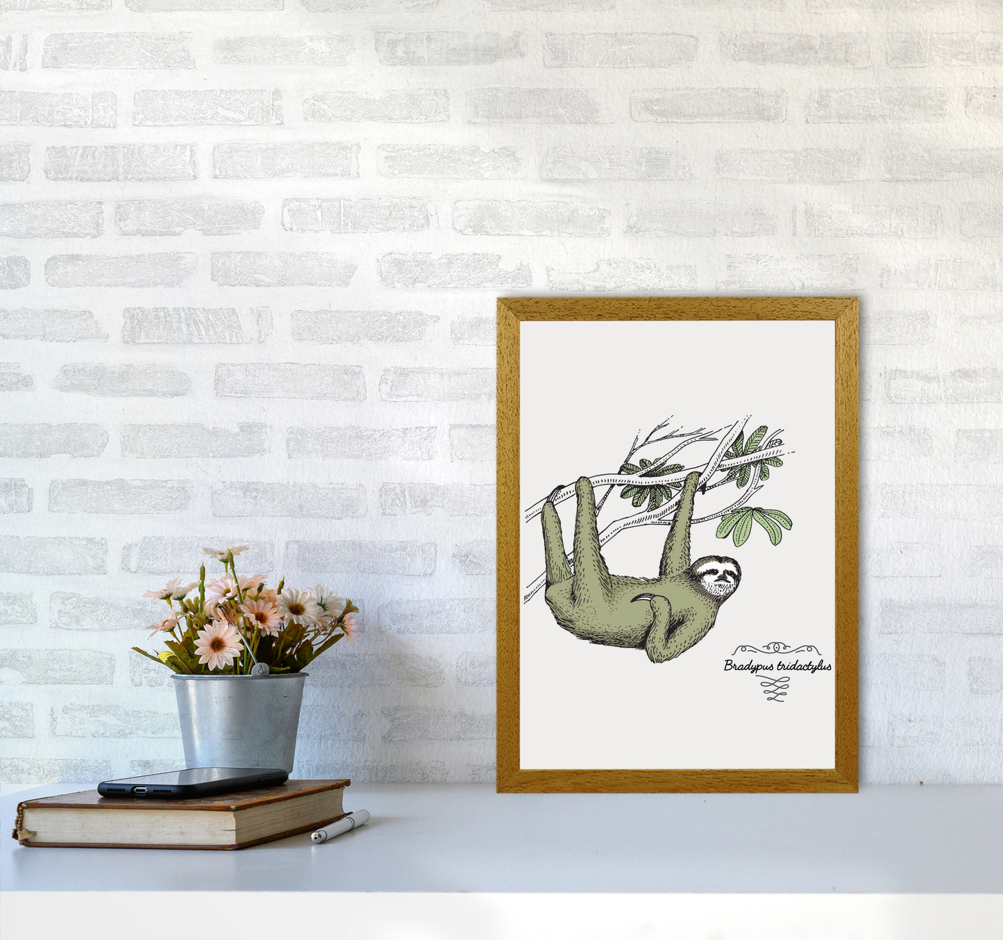 Sloth Art Print by Jason Stanley A3 Print Only