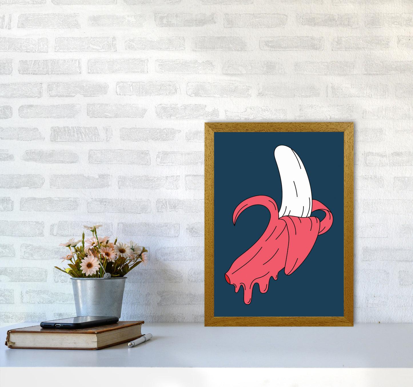 Melting Banana Art Print by Jason Stanley A3 Print Only