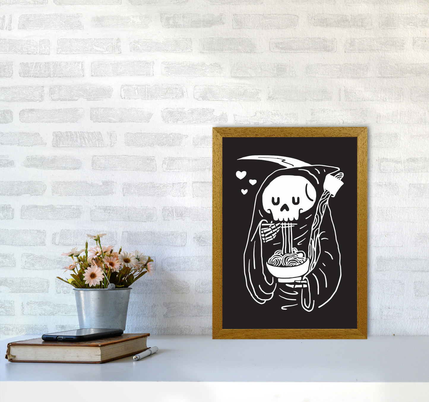 But First...Noodles Art Print by Jason Stanley A3 Print Only