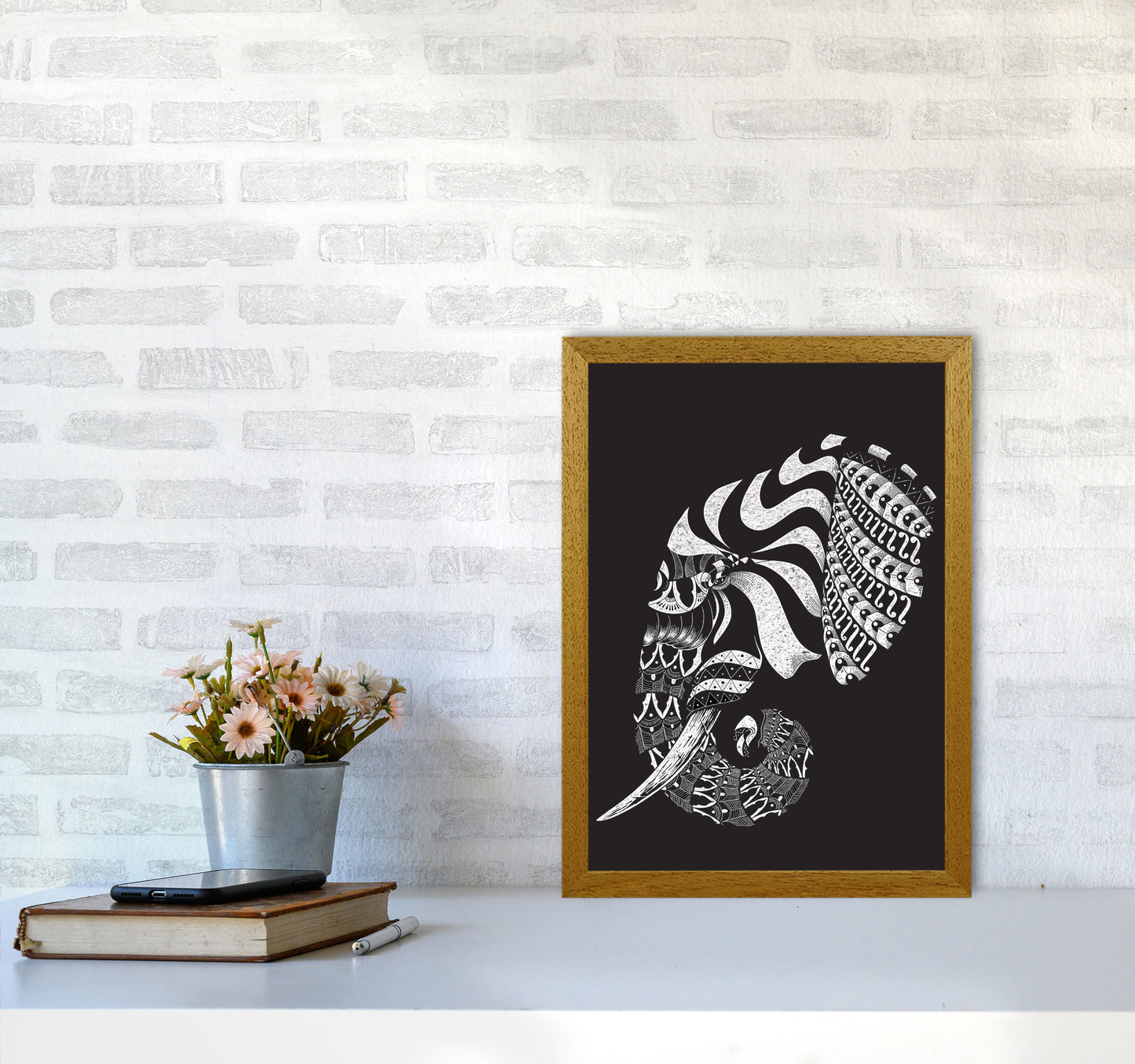 Ornate Elephant II Art Print by Jason Stanley A3 Print Only