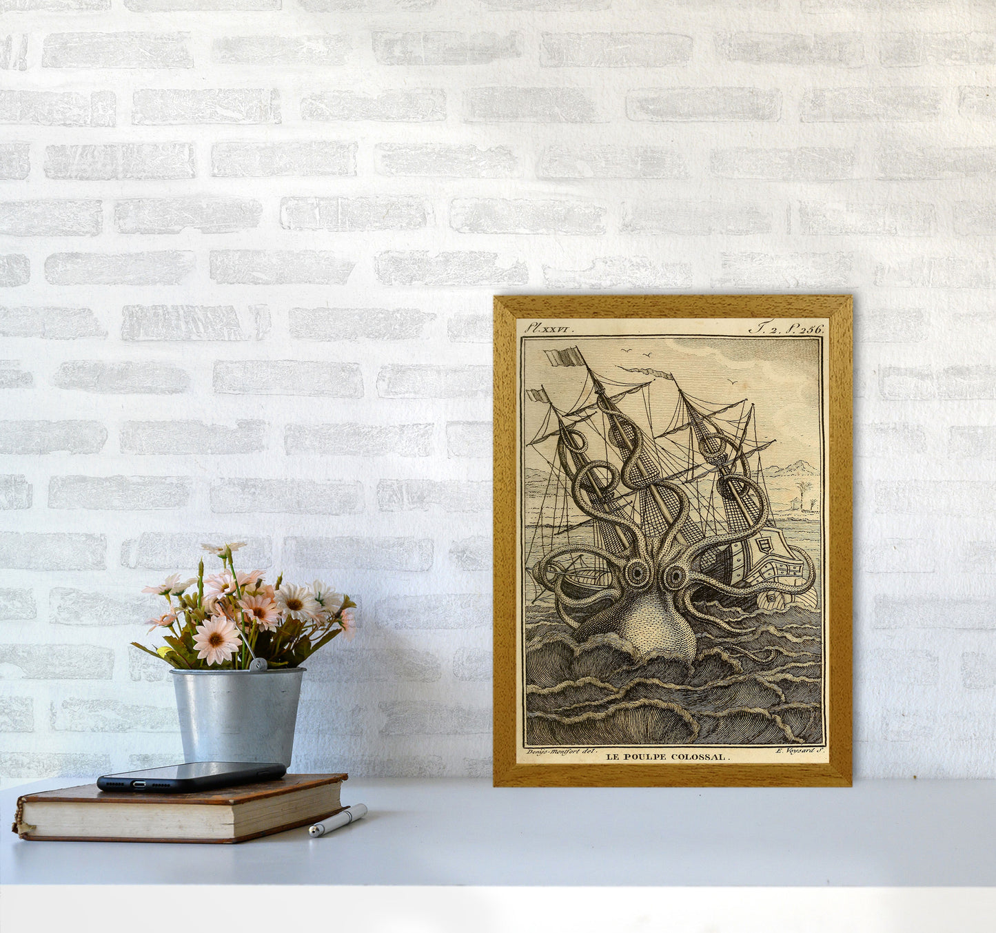 The Great Collossal Octopus Art Print by Jason Stanley A3 Print Only