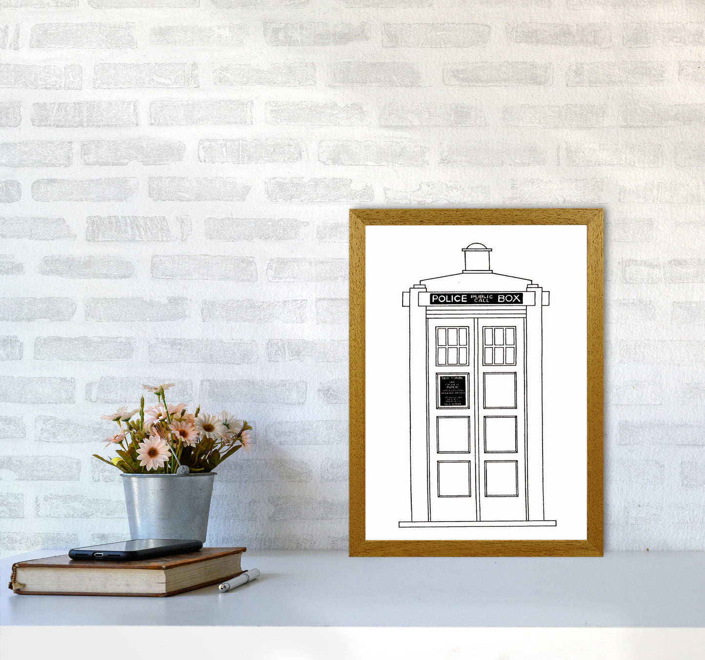 Police Call Box Patent Art Print by Jason Stanley A3 Print Only