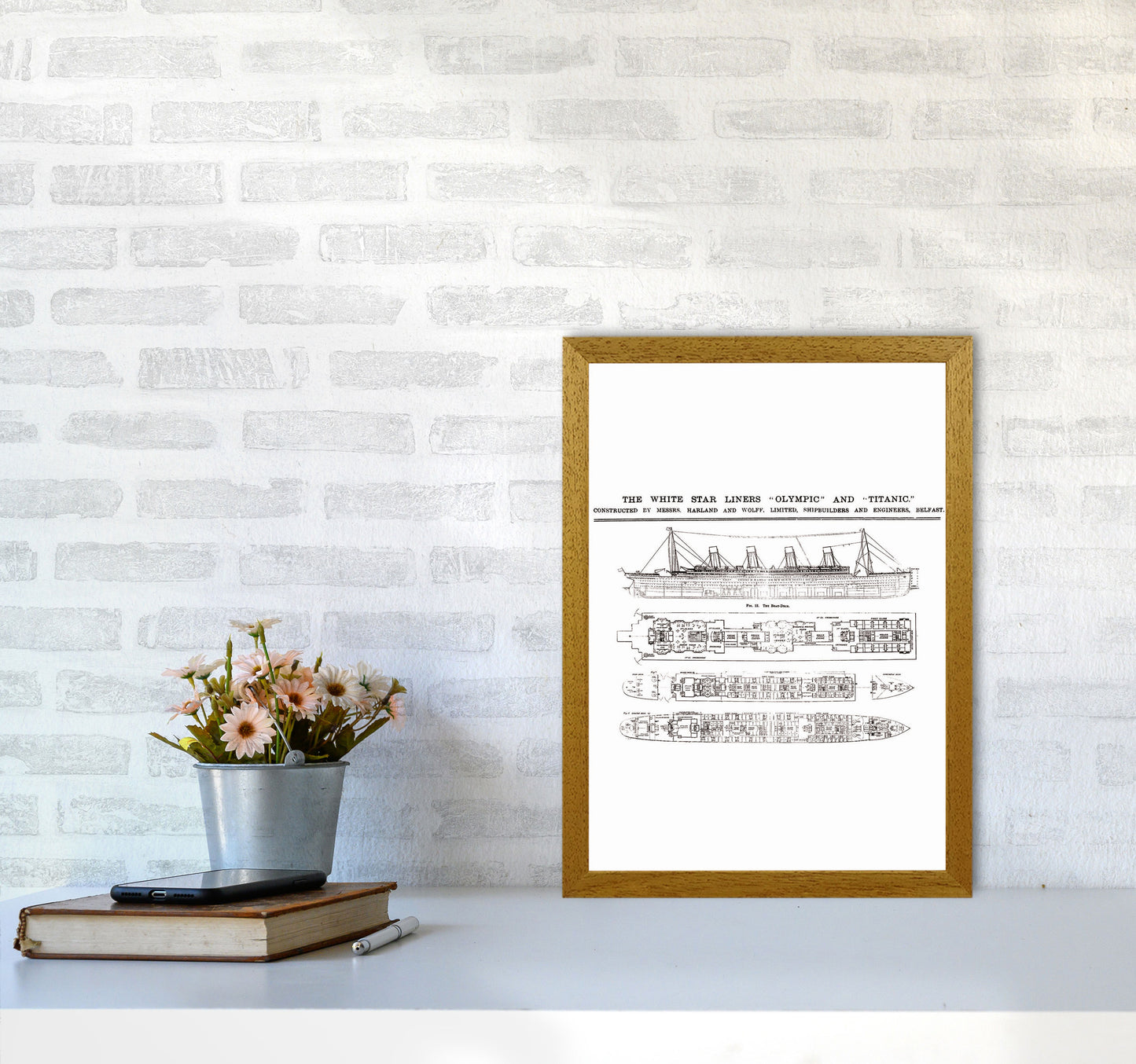 Titanic Patent 2 Art Print by Jason Stanley A3 Print Only