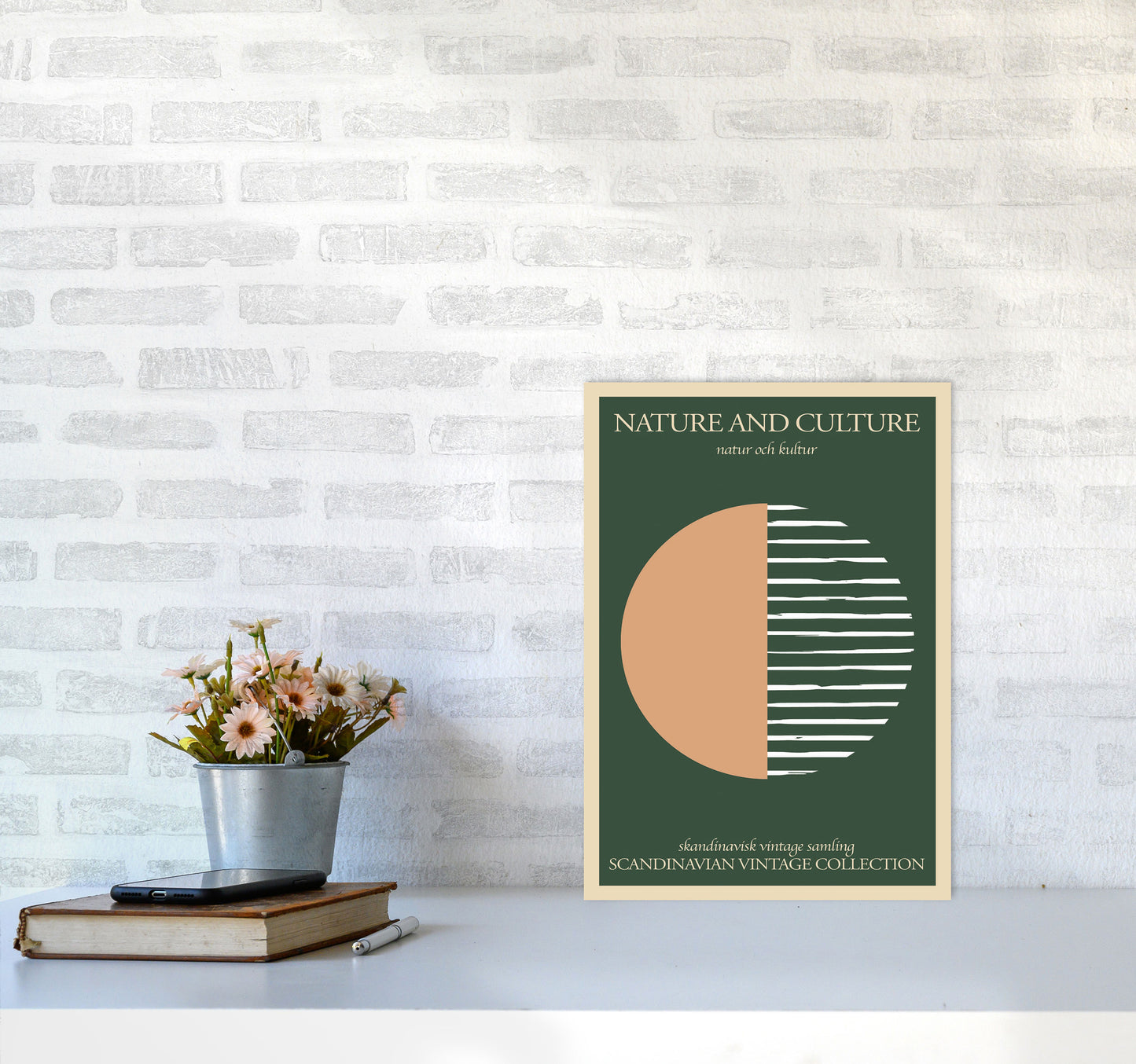 Nature And Culture Scandinavian Collection Art Print by Jason Stanley A3 Black Frame