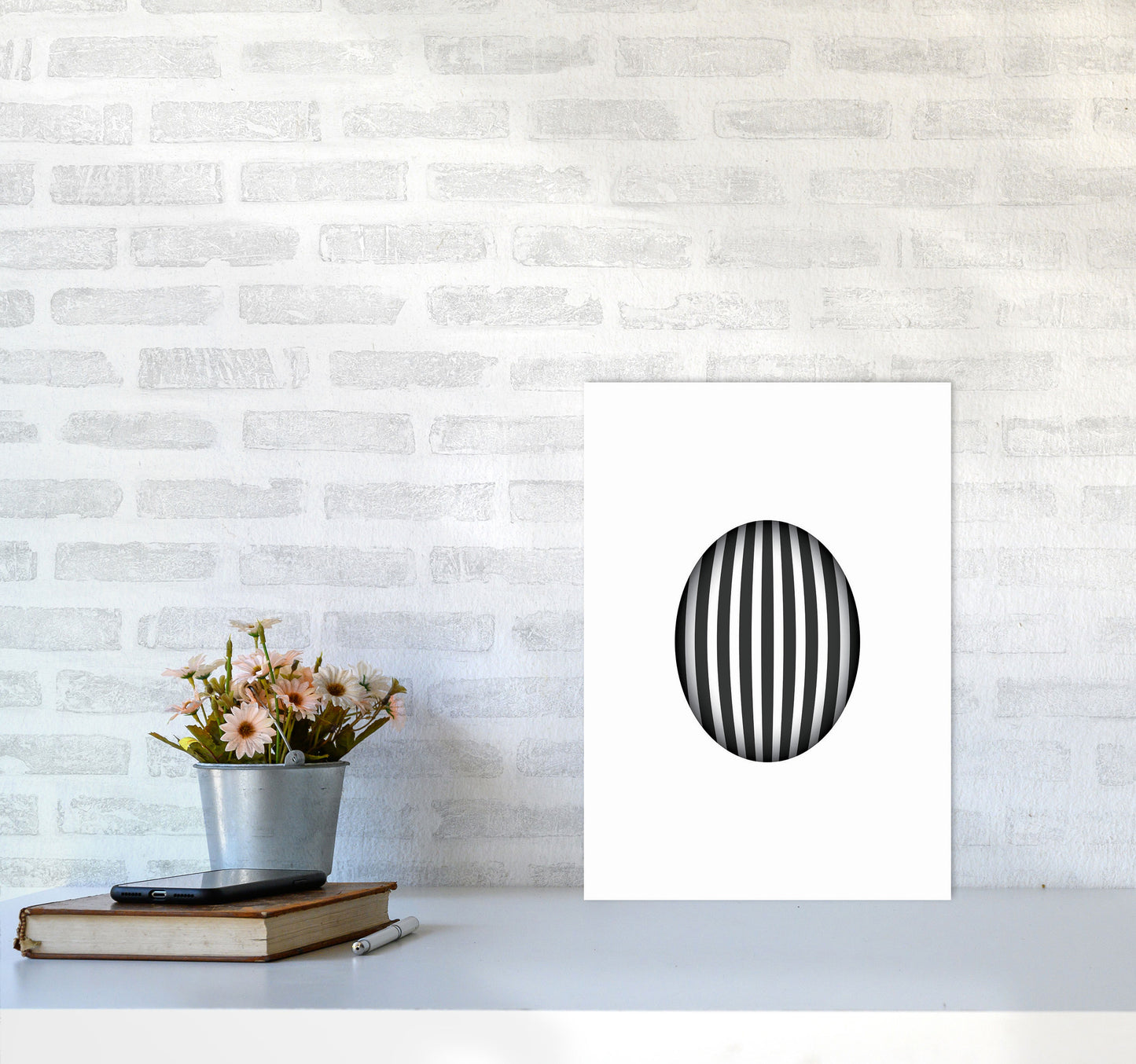 Minimal Geometric Series - 47 Art Print by Jason Stanley A3 Black Frame