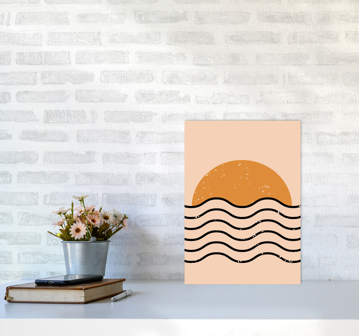 Everything Moves In Waves Art Print by Jason Stanley A3 Black Frame
