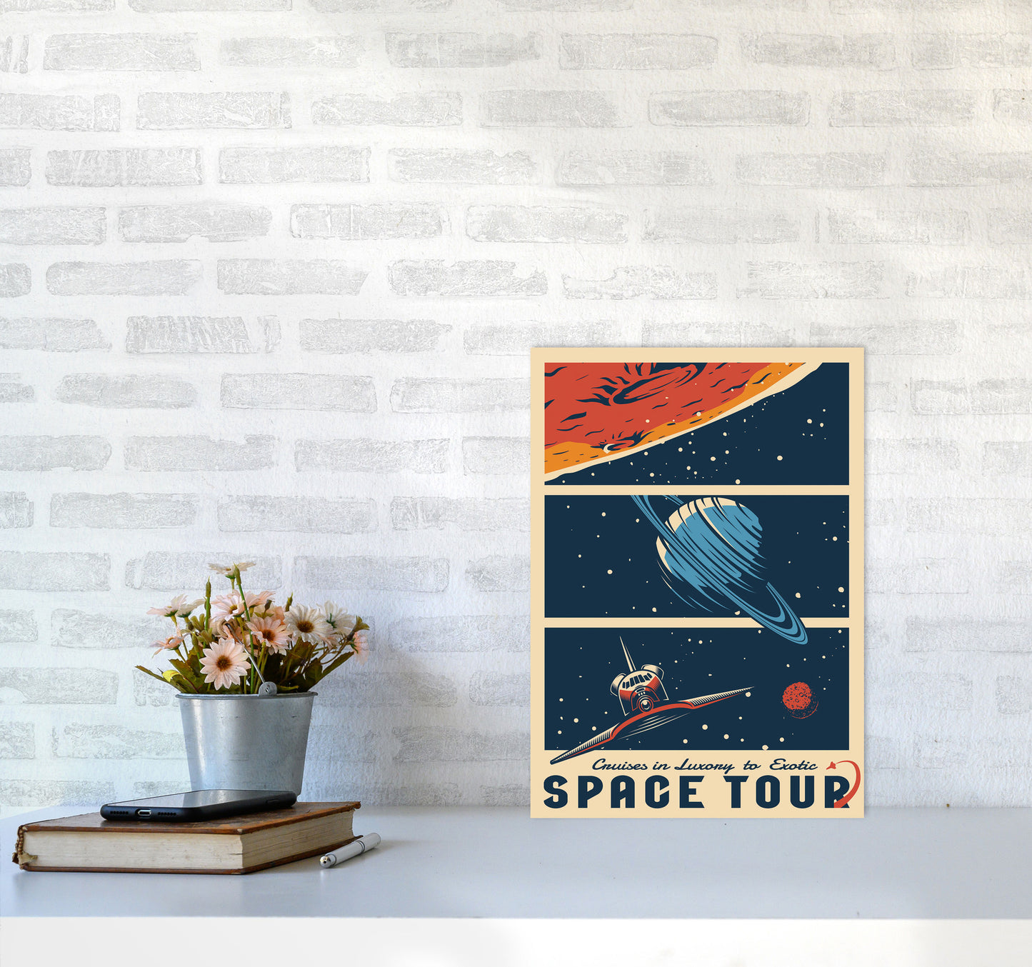 Outer Space Series - #18 Art Print by Jason Stanley A3 Black Frame