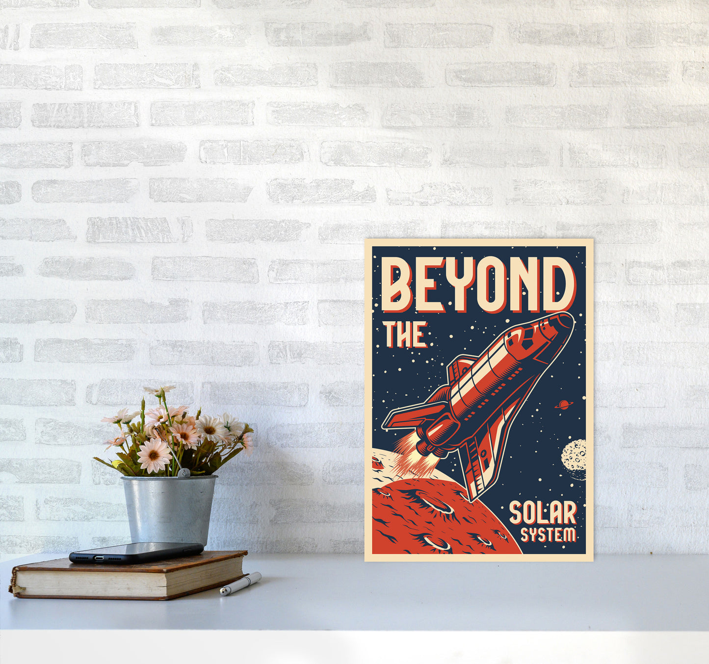 Outer Space Series - #14 Art Print by Jason Stanley A3 Black Frame