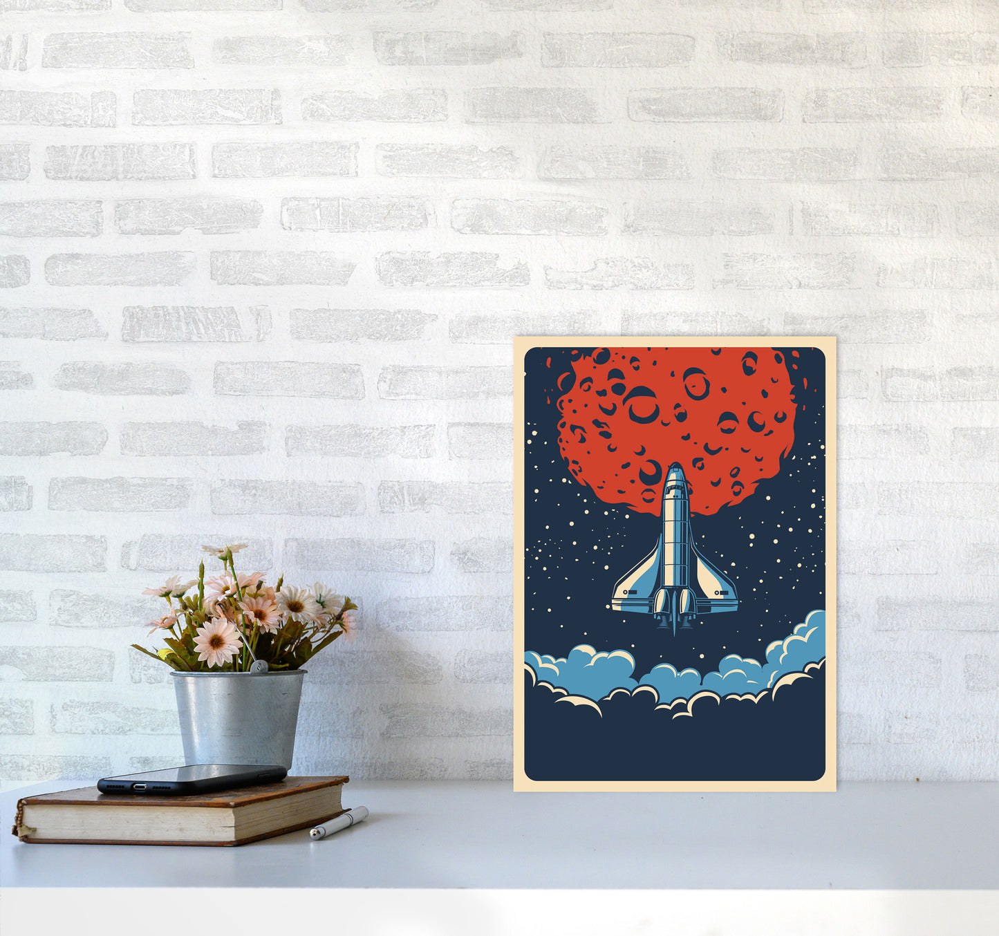 Outer Space Series - #15 Art Print by Jason Stanley A3 Black Frame