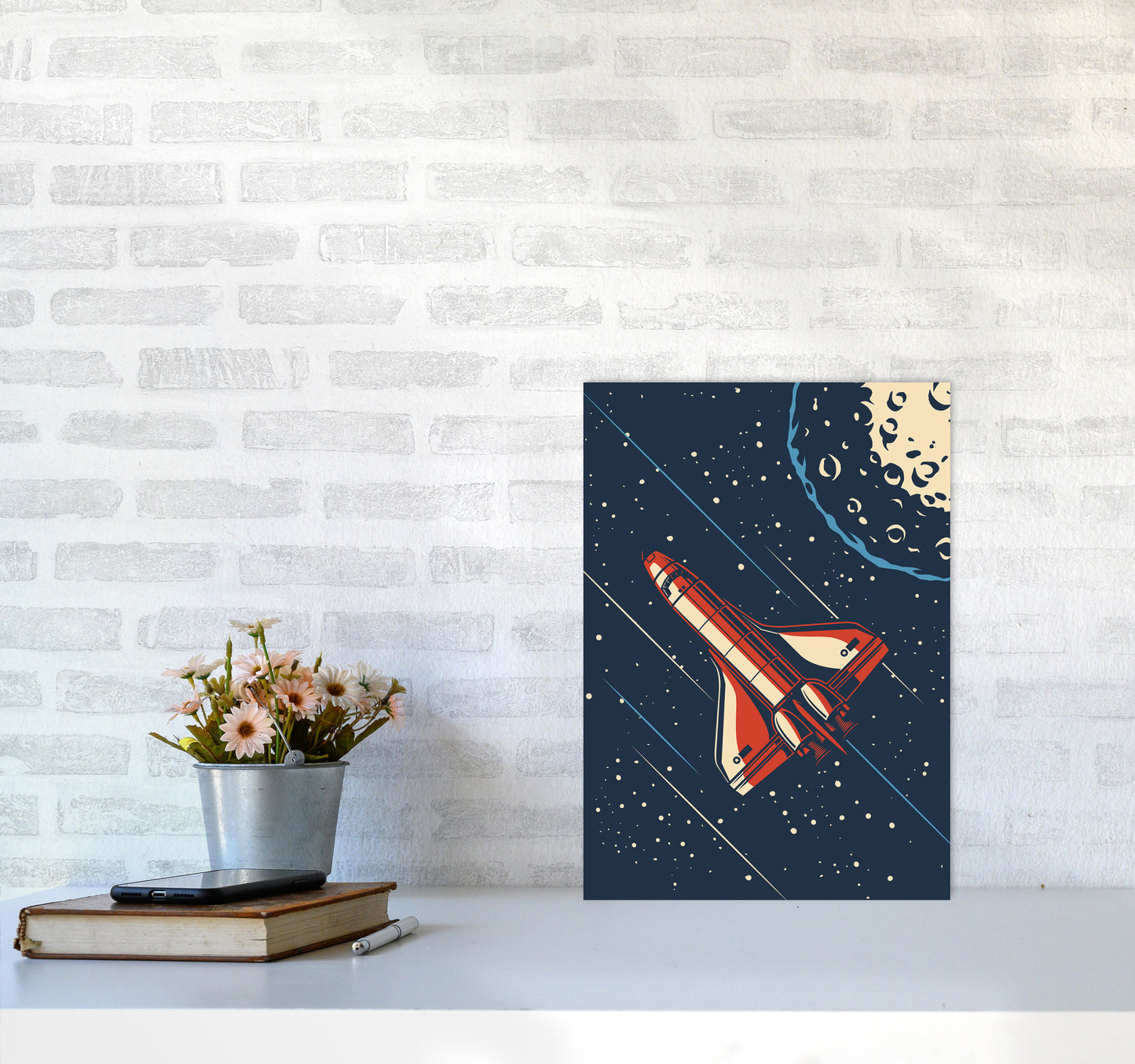 Outer Space Series - #16 Art Print by Jason Stanley A3 Black Frame