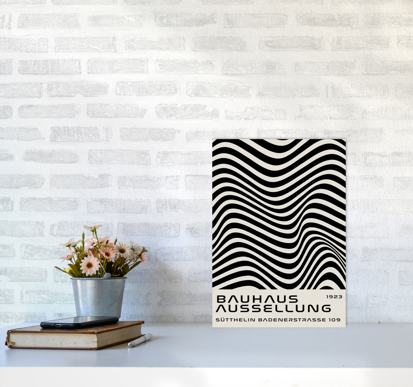 Bauhaus Black And White Art Print by Jason Stanley A3 Black Frame
