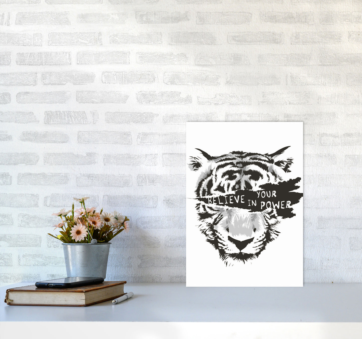 Believe In Your Power Art Print by Jason Stanley A3 Black Frame