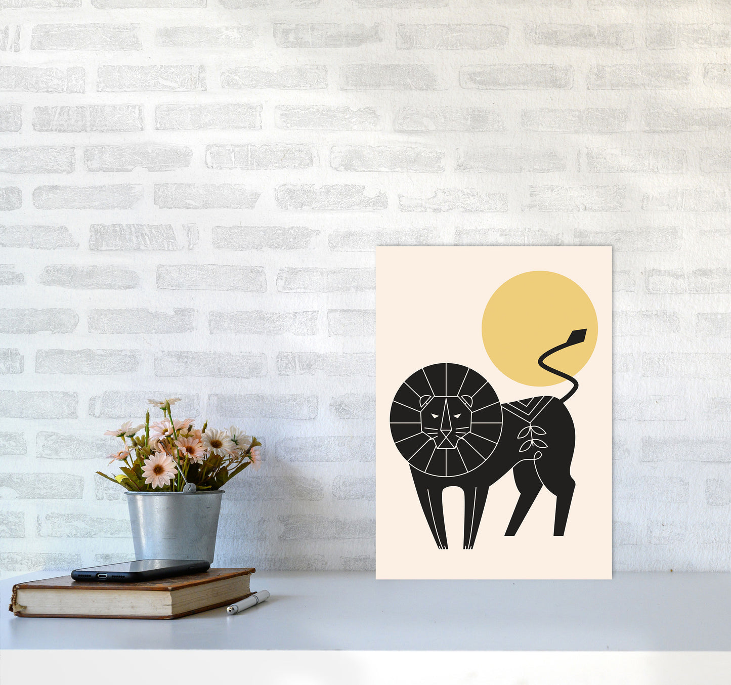 King Of The Jungle Art Print by Jason Stanley A3 Black Frame