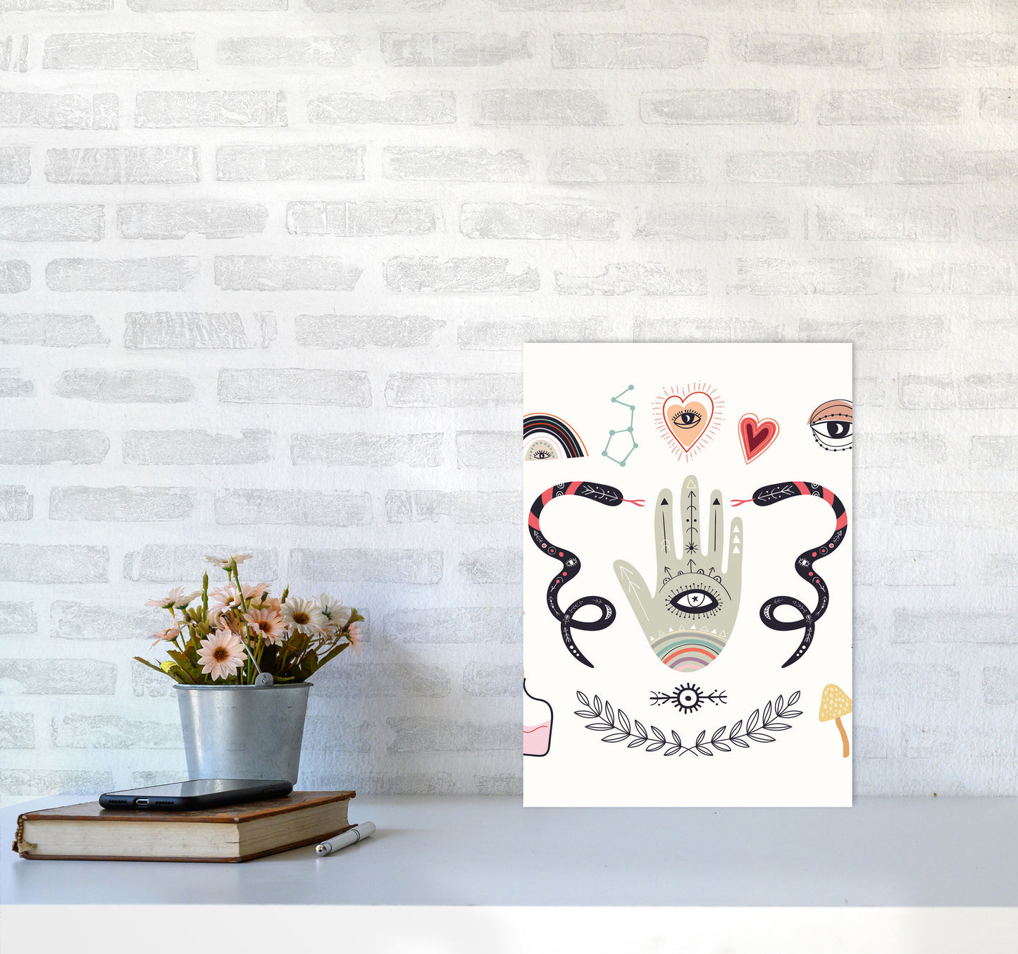 Mystical Elements Art Print by Jason Stanley A3 Black Frame