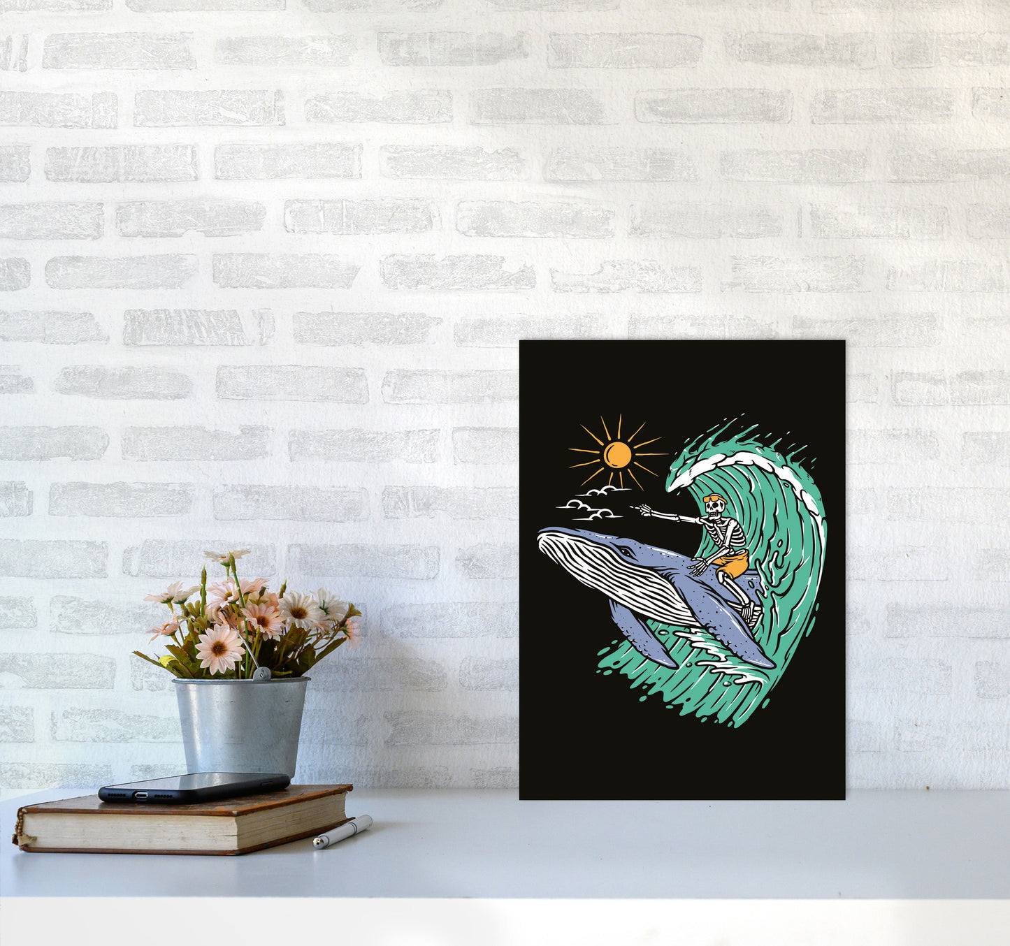 Going Straight! Art Print by Jason Stanley A3 Black Frame
