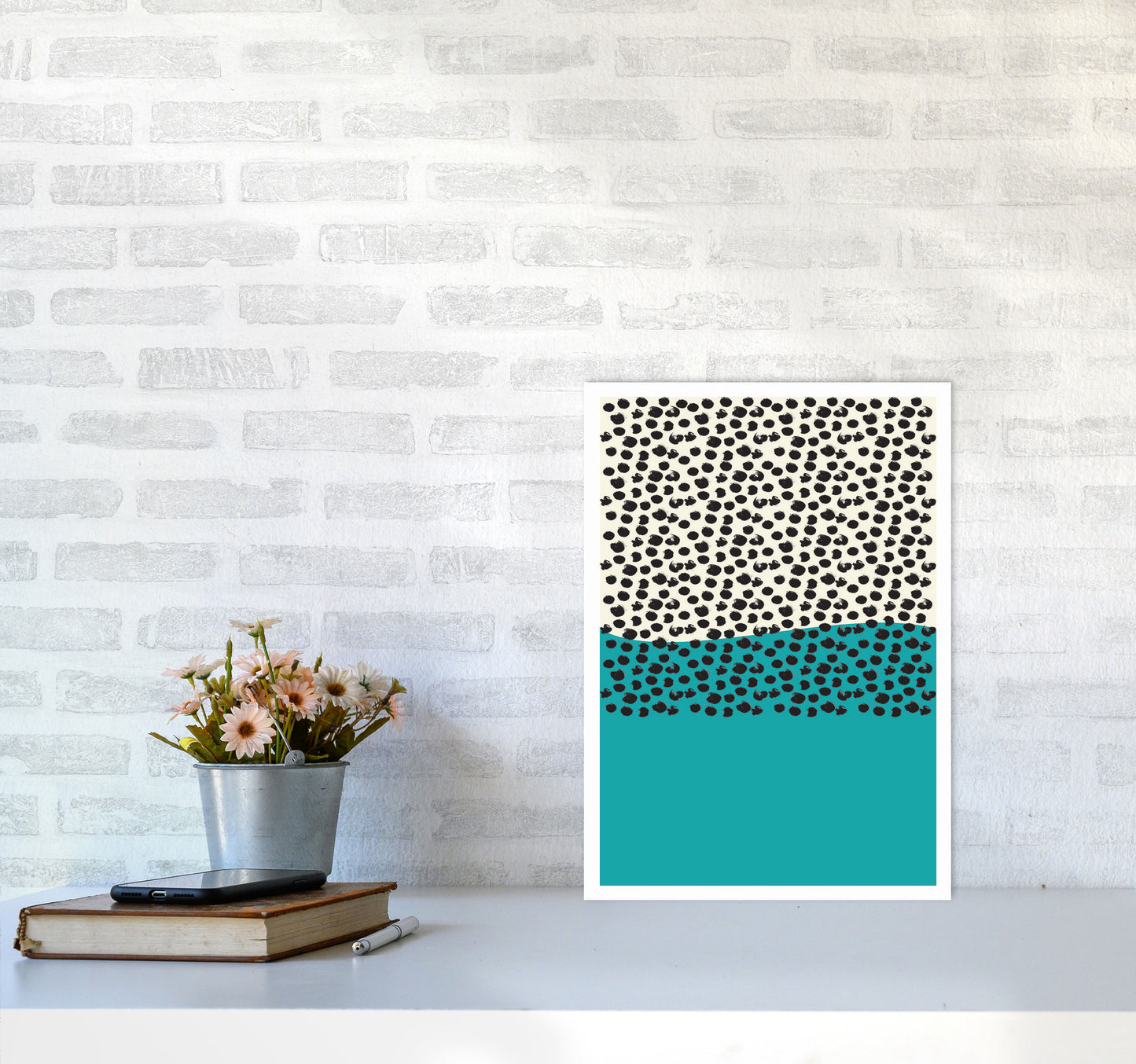 Blue Vibe 2 Art Print by Jason Stanley A3 Black Frame
