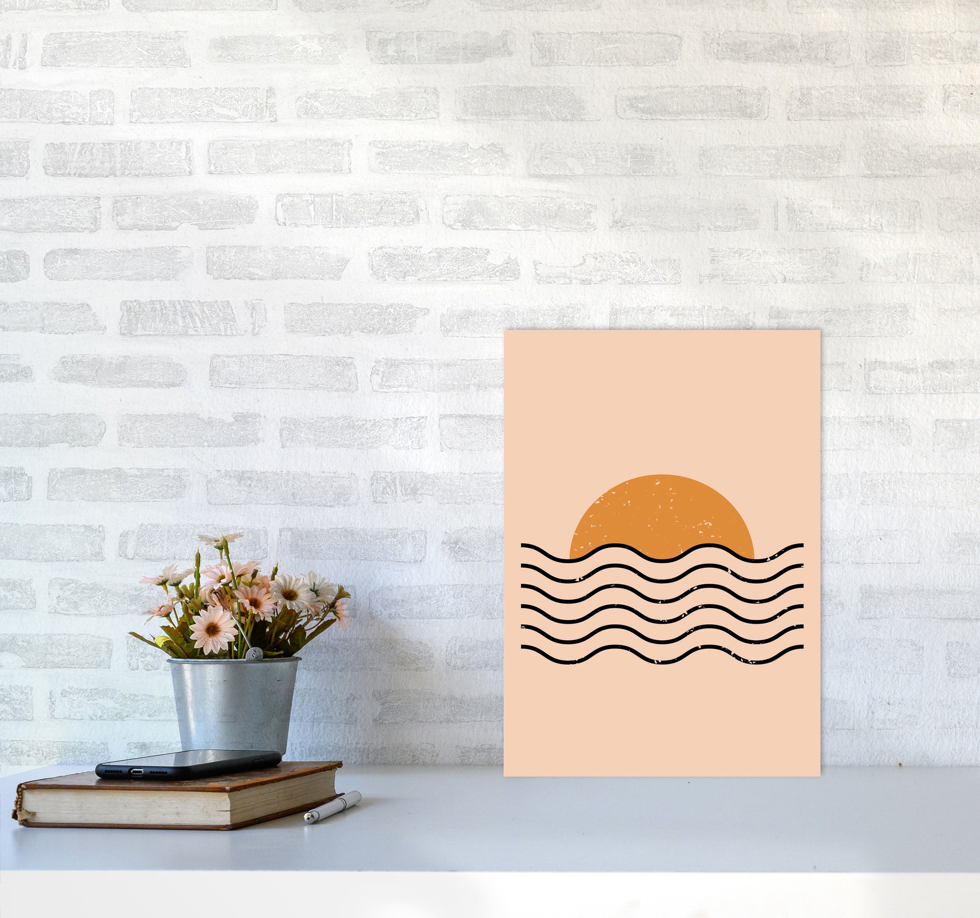 Boho Sunset Art Print by Jason Stanley A3 Black Frame