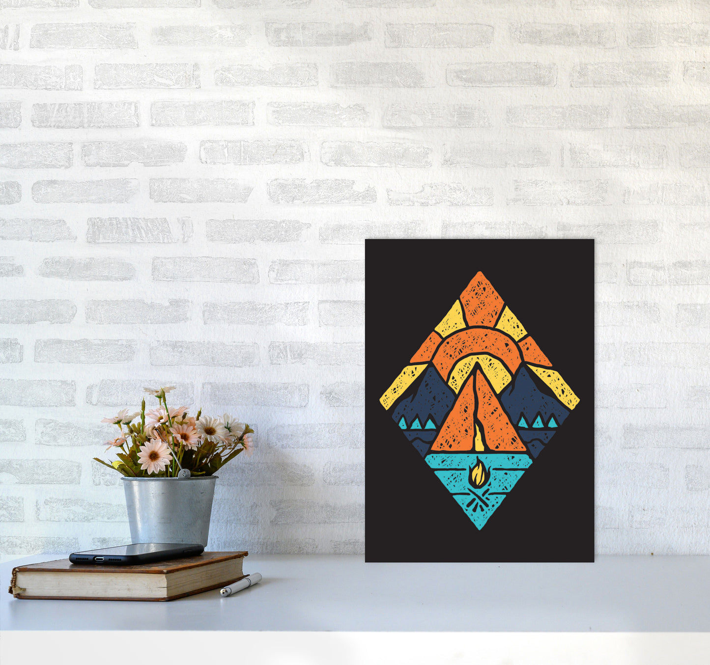 Adventure Is Here Art Print by Jason Stanley A3 Black Frame