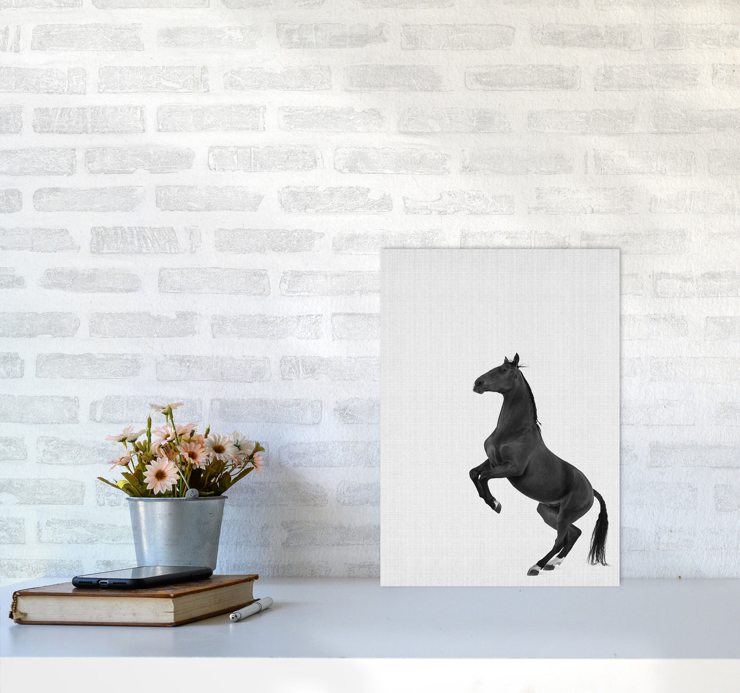 The Dark Horse Rides At Night #2 Art Print by Jason Stanley A3 Black Frame