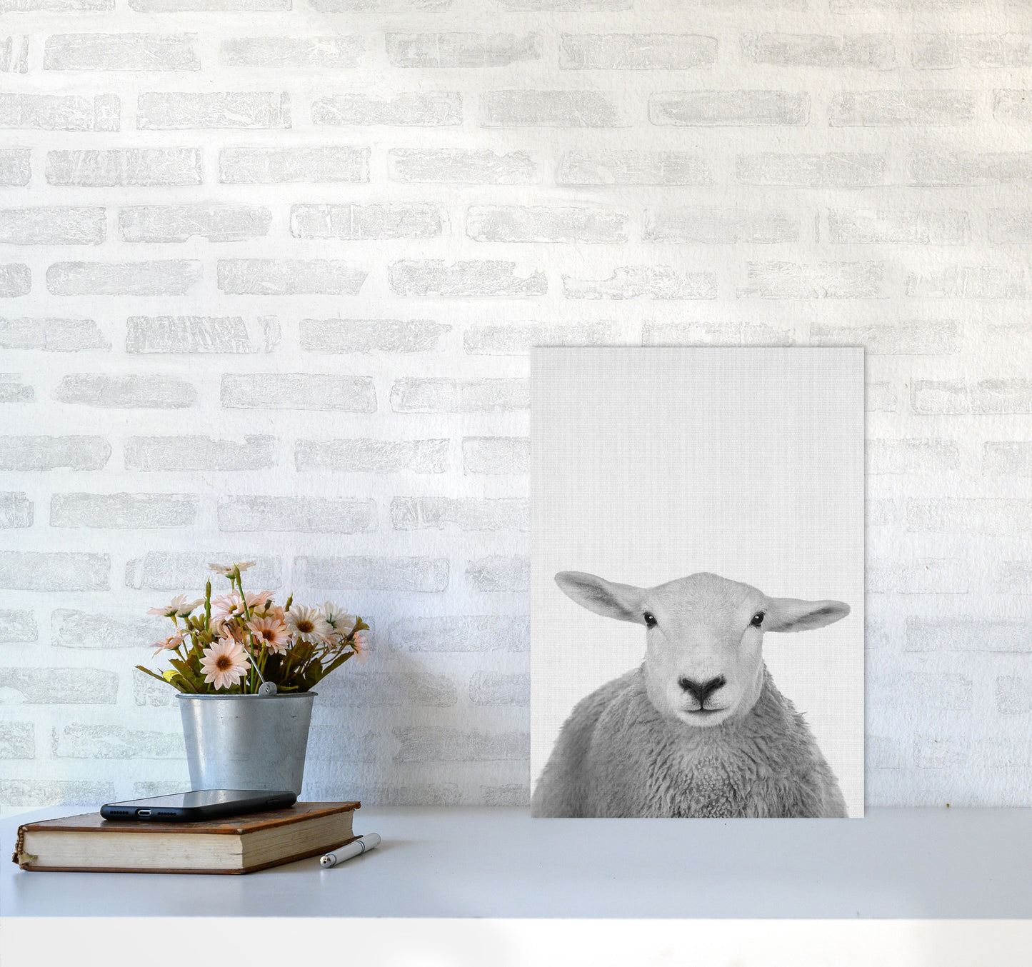 Trust This Wise Sheep Art Print by Jason Stanley A3 Black Frame