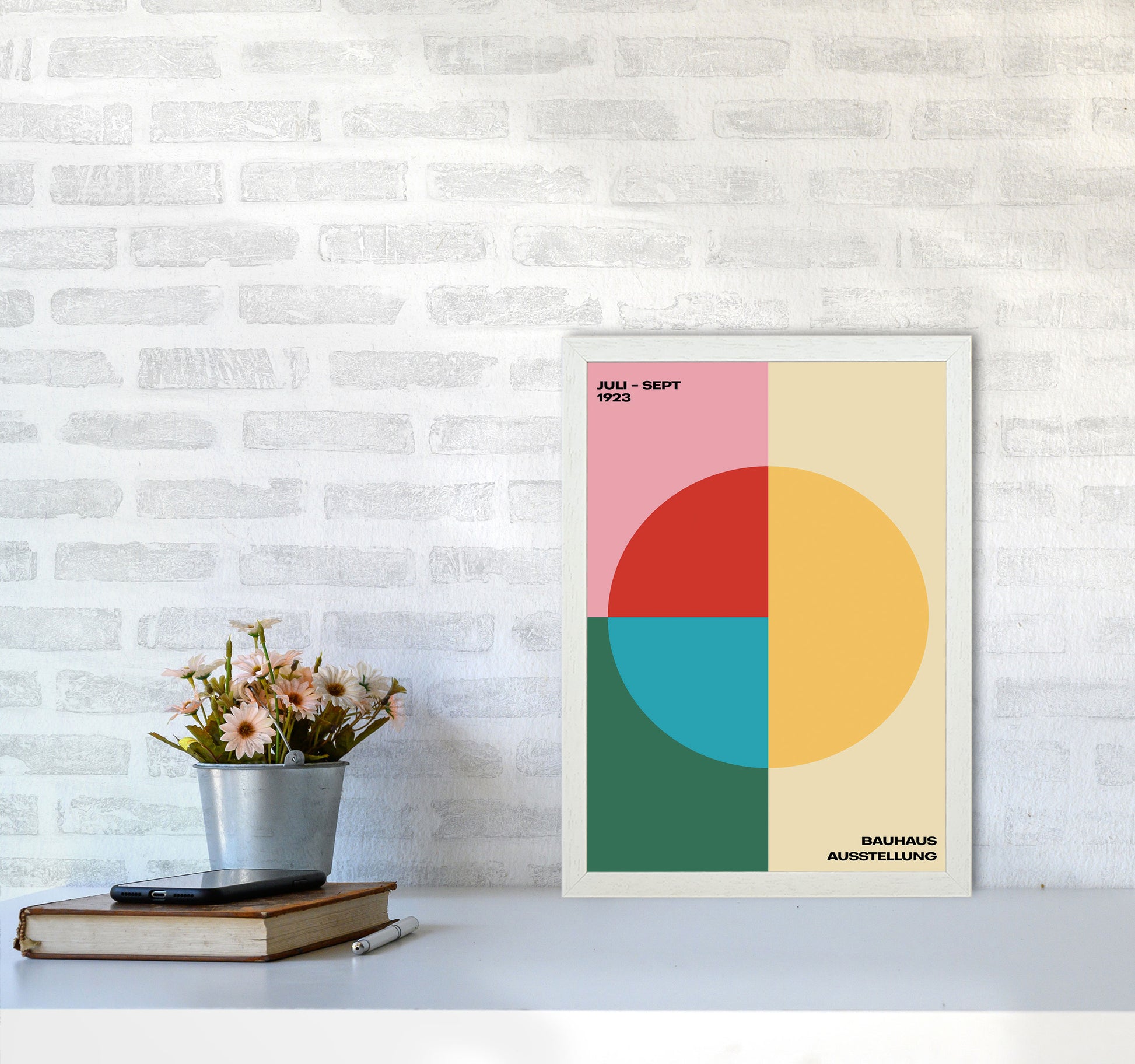 Bauhaus Juli-Sept 1923 Art Print by Jason Stanley A3 Oak Frame